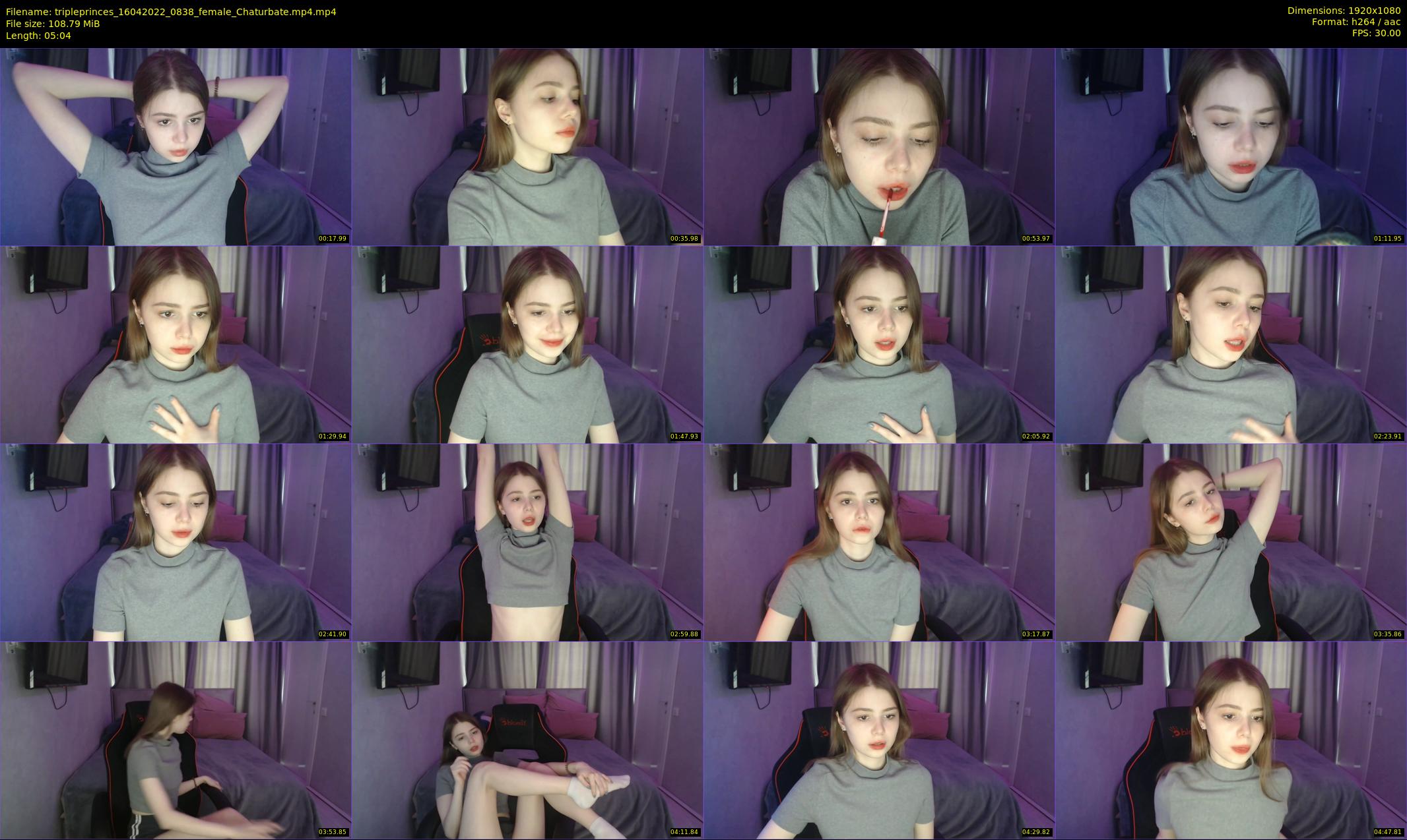 tripleprinces — 6 minute Chaturbate female cam show recording, 1080p, Apr 16, 2022