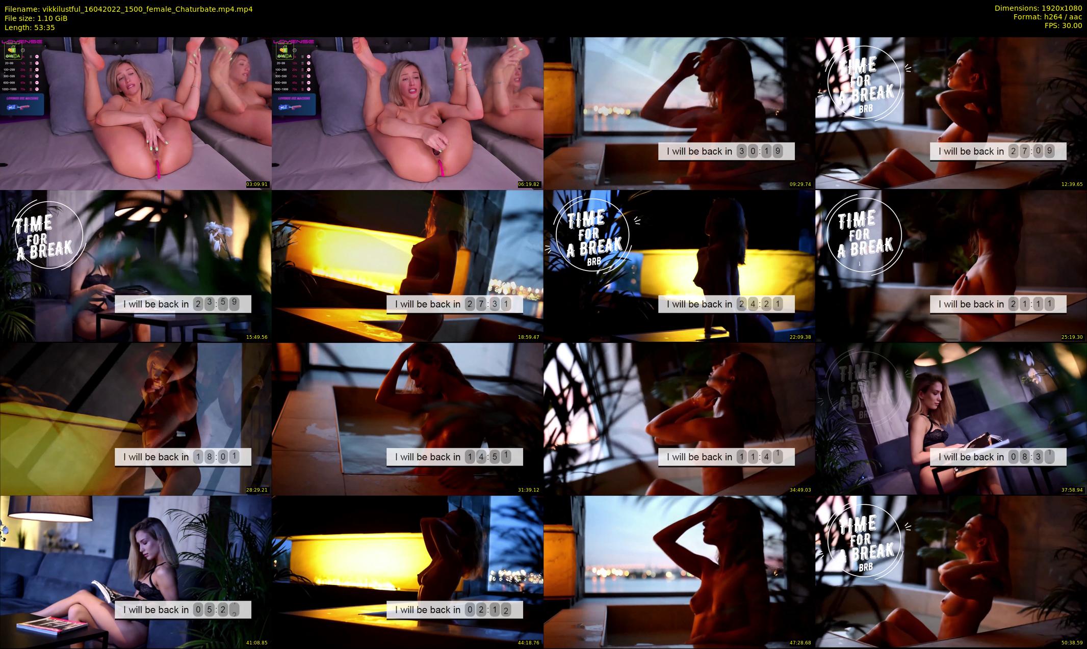 vikkilustful — 54 minute Chaturbate female cam show recording, 1080p, Apr 16, 2022