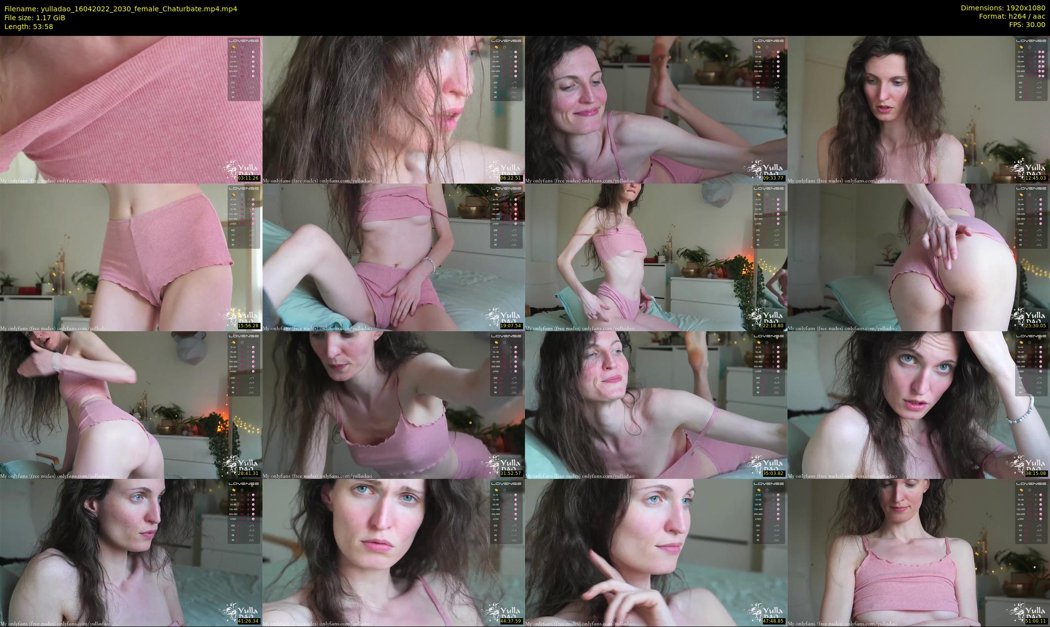 yulladao — 54 minute Chaturbate female cam show recording, 1080p, Apr 16, 2022