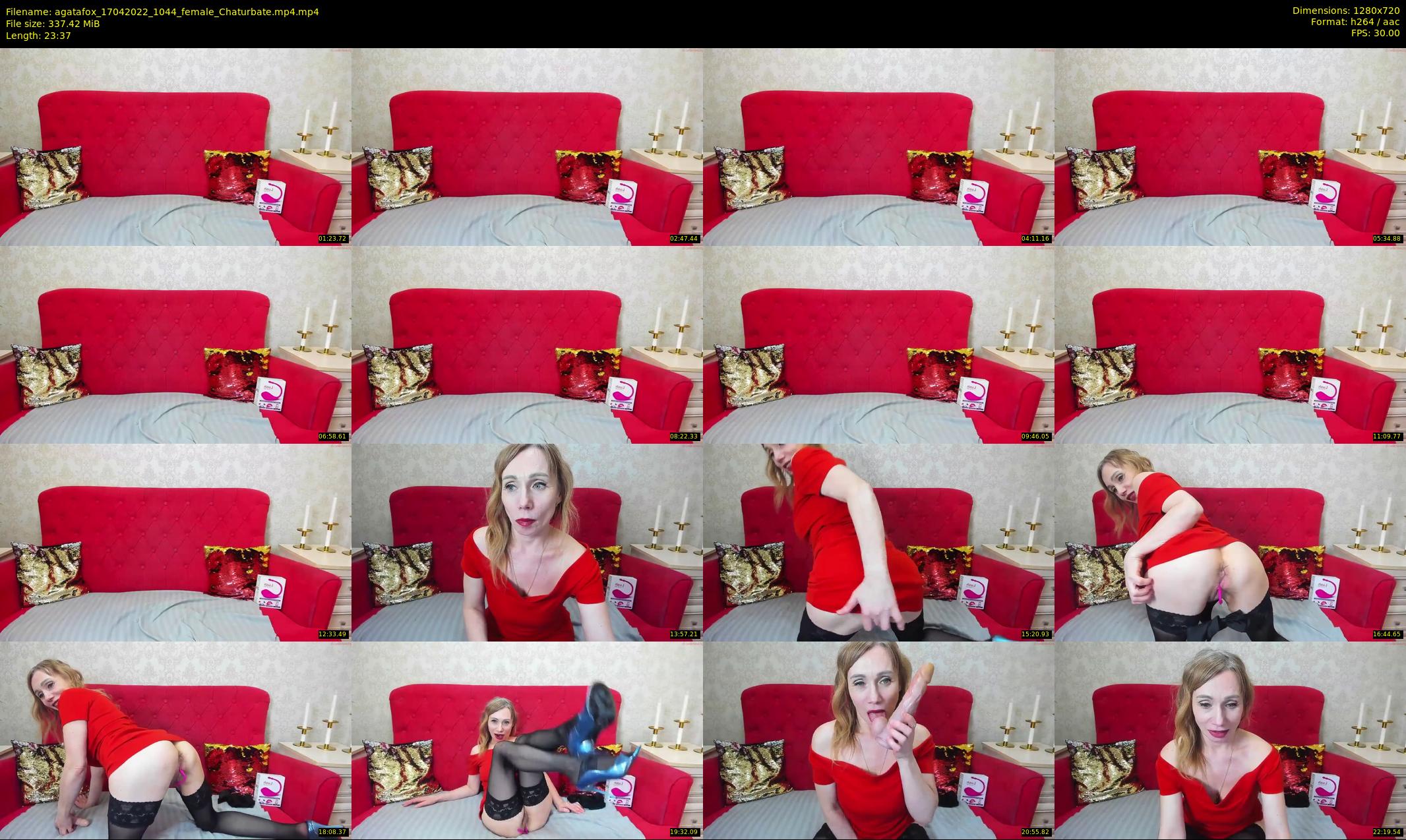 agatafox — 24 minute Chaturbate female cam show recording, 720p, Apr 17, 2022