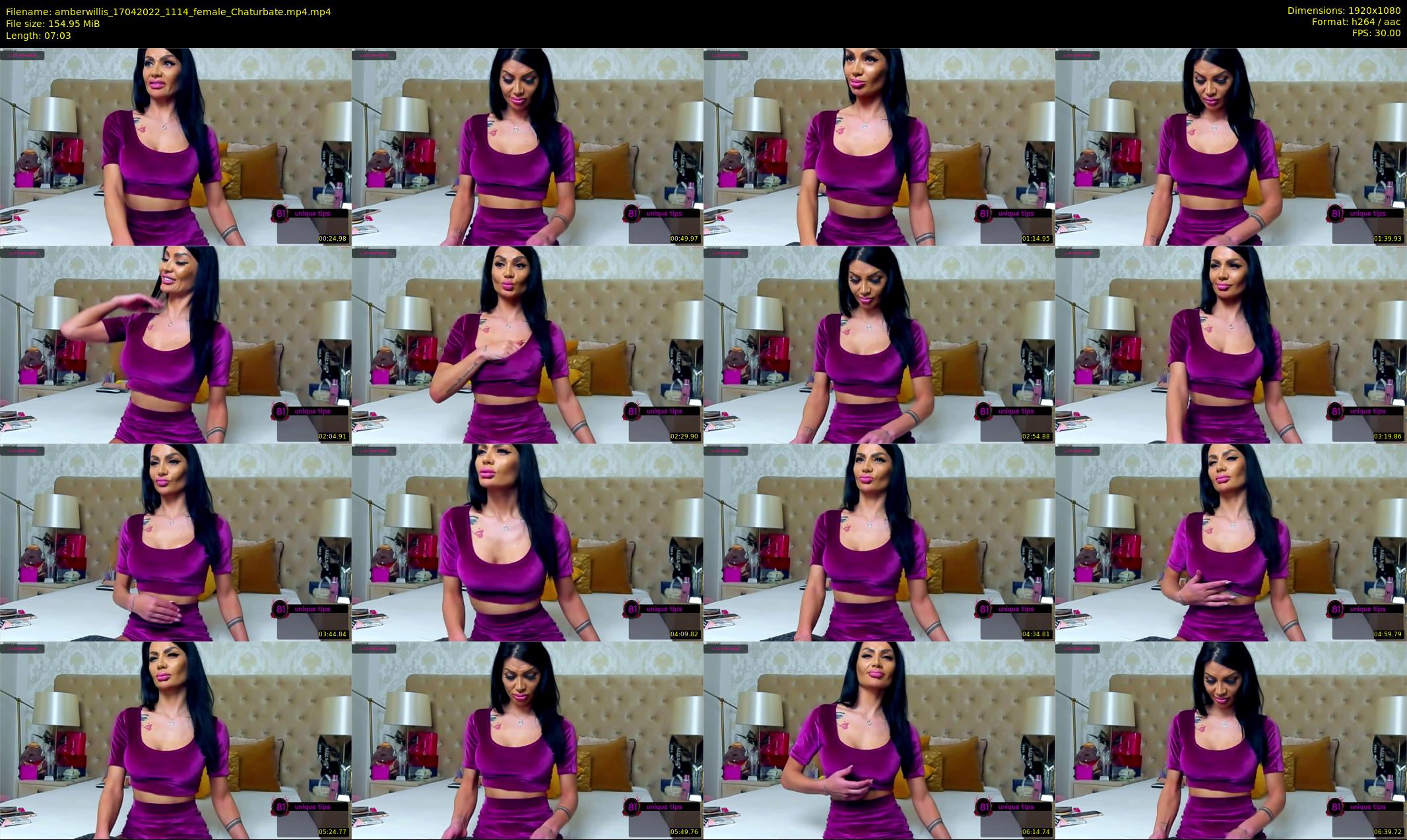 amberwillis — 8 minute Chaturbate female cam show recording, 1080p, Apr 17, 2022