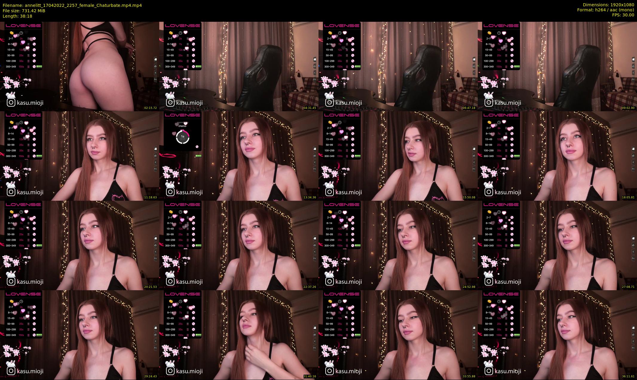 annelitt — 39 minute Chaturbate female cam show recording, 1080p, Apr 17, 2022