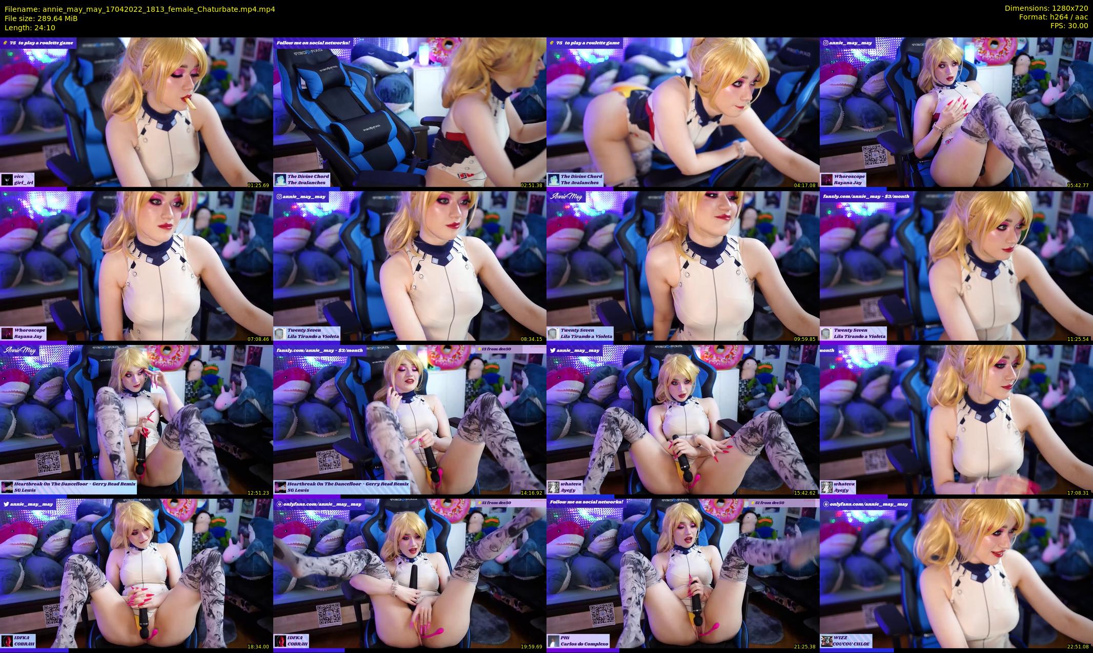 annie_may_may — 25 minute Chaturbate female cam show recording, 720p, Apr 17, 2022