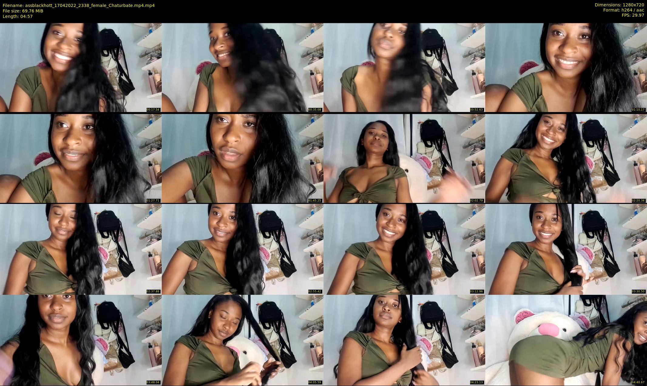 assblackhott — 5 minute Chaturbate female cam show recording, 720p, Apr 17, 2022