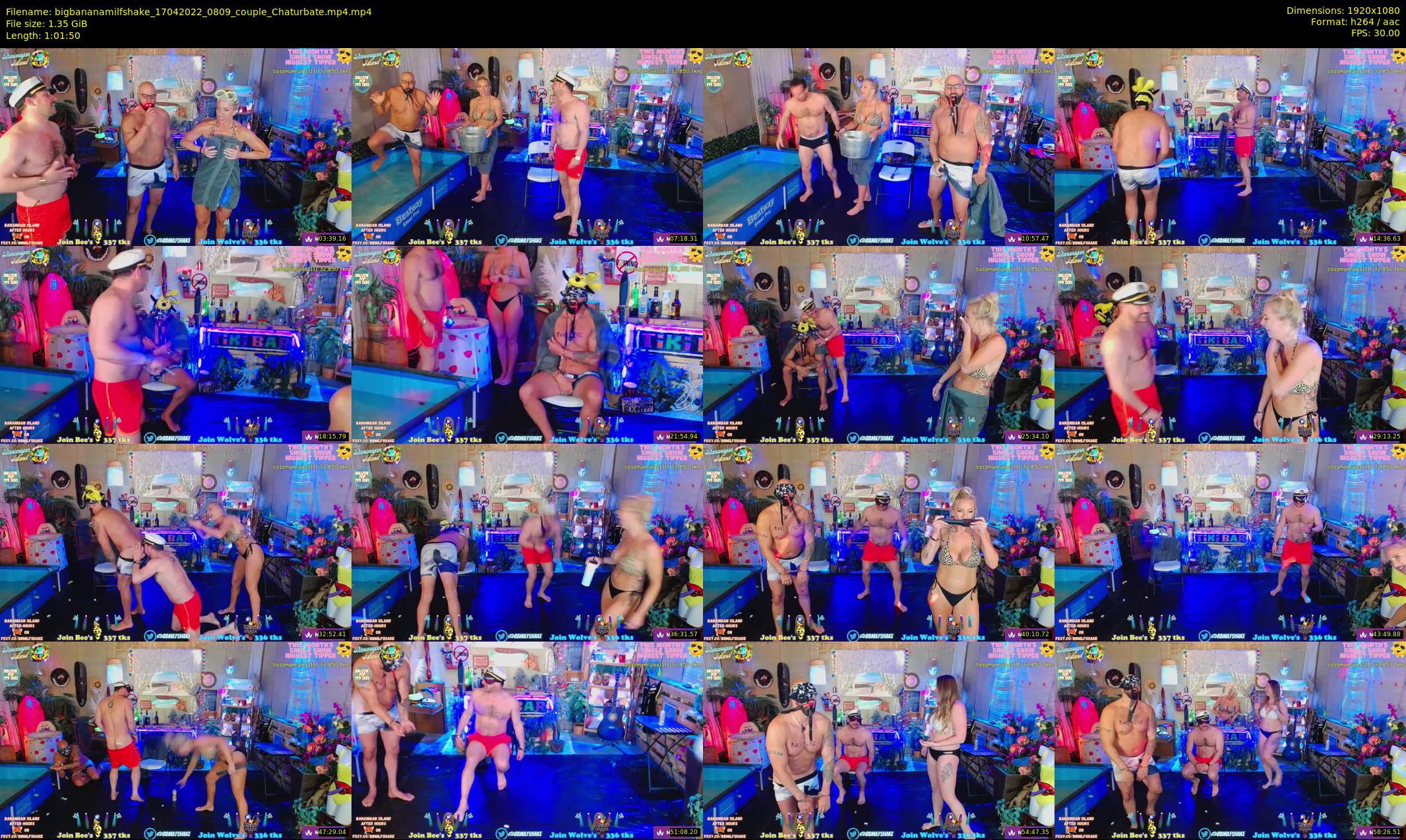 bigbananamilfshake — 62 minute Chaturbate couple cam show recording, 1080p, Apr 17, 2022
