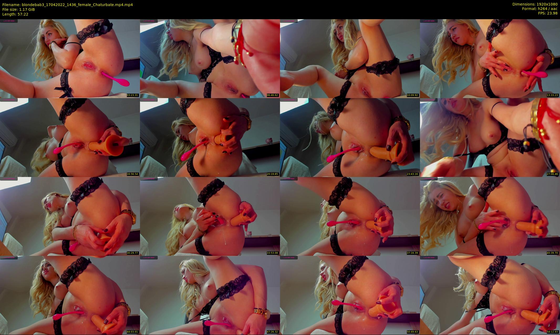 blondebab3 — 58 minute Chaturbate female cam show recording, 1080p, Apr 17, 2022