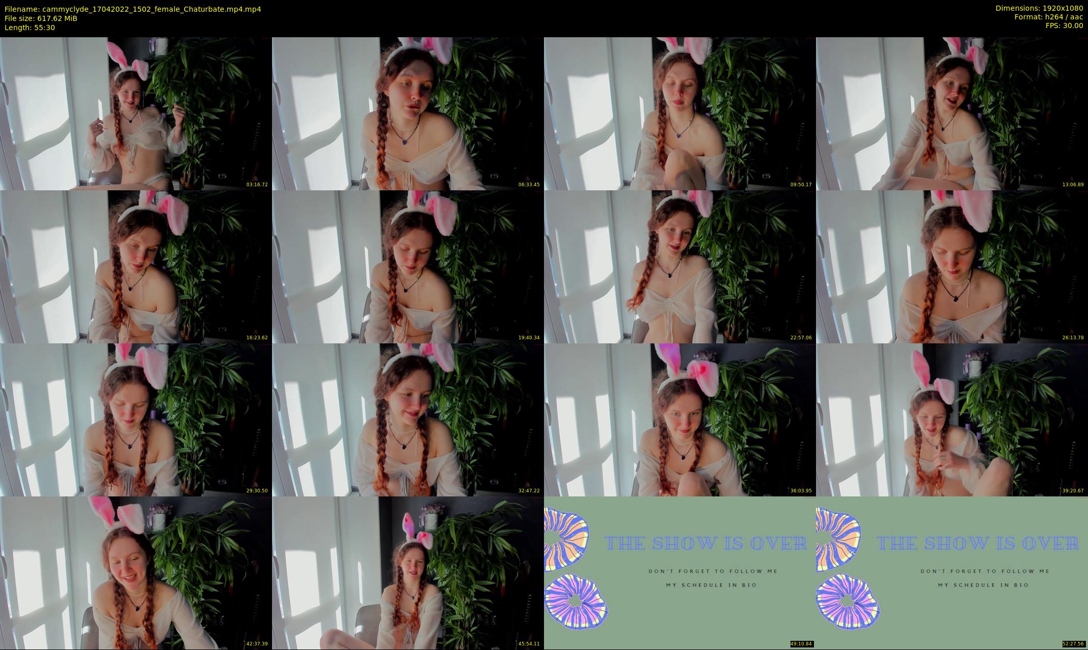 cammyclyde — 56 minute Chaturbate female cam show recording, 1080p, Apr 17, 2022