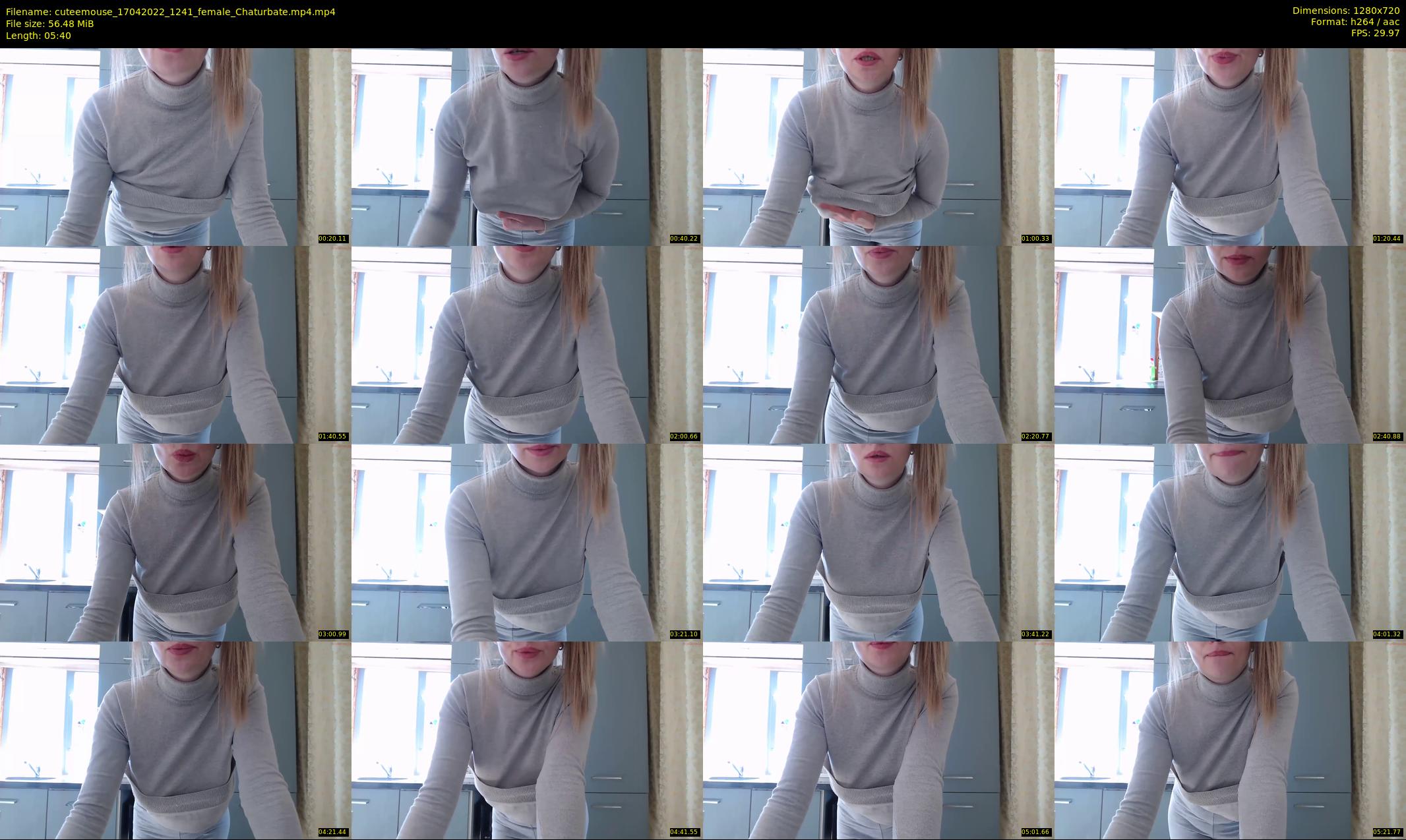 cuteemouse — 6 minute Chaturbate female cam show recording, 720p, Apr 17, 2022