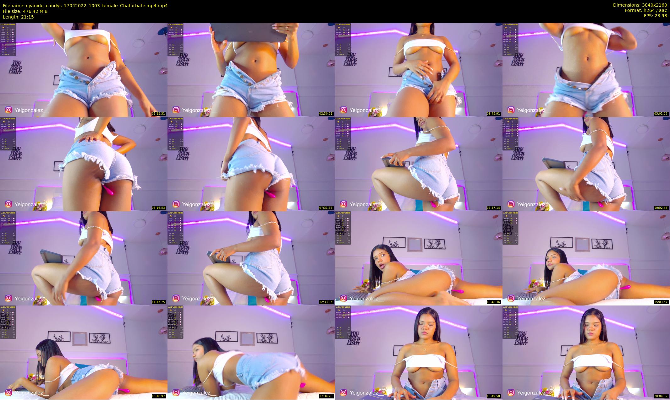 cyanide_candys — 22 minute Chaturbate female cam show recording, 4K, Apr 17, 2022