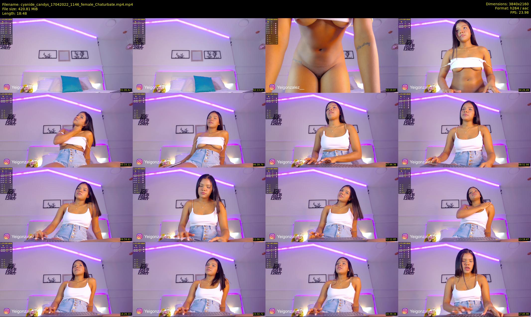 cyanide_candys — 19 minute Chaturbate female cam show recording, 4K, Apr 17, 2022