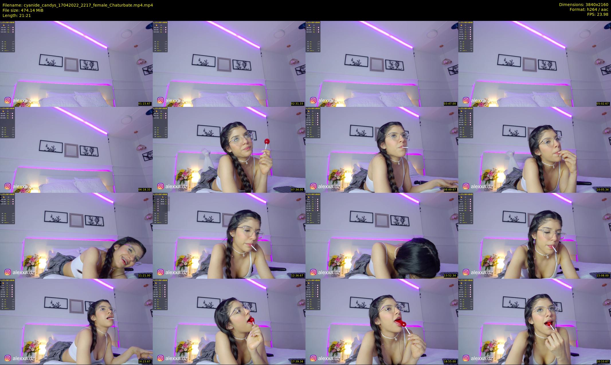 cyanide_candys — 22 minute Chaturbate female cam show recording, 4K, Apr 17, 2022