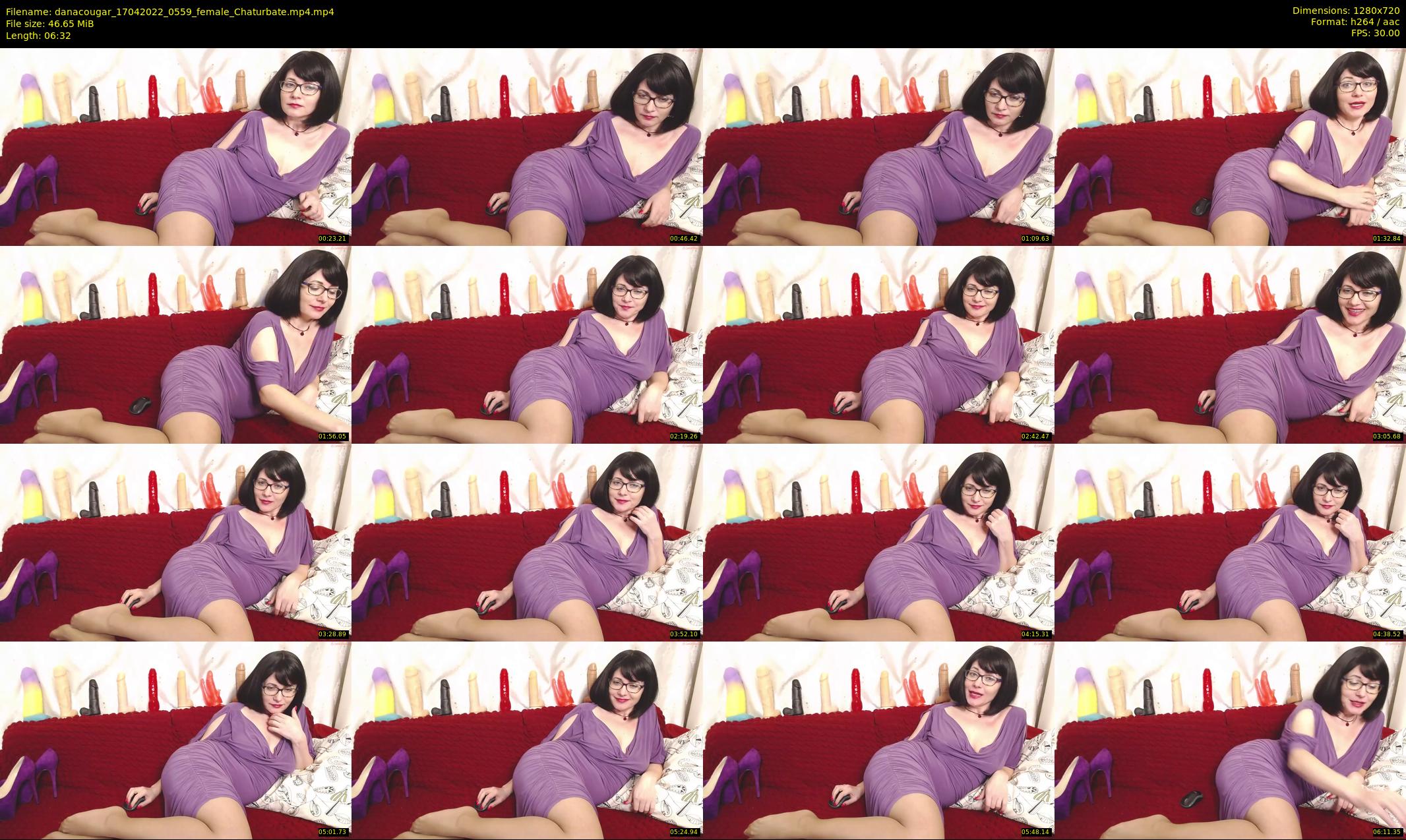 danacougar — 7 minute Chaturbate female cam show recording, 720p, Apr 17, 2022