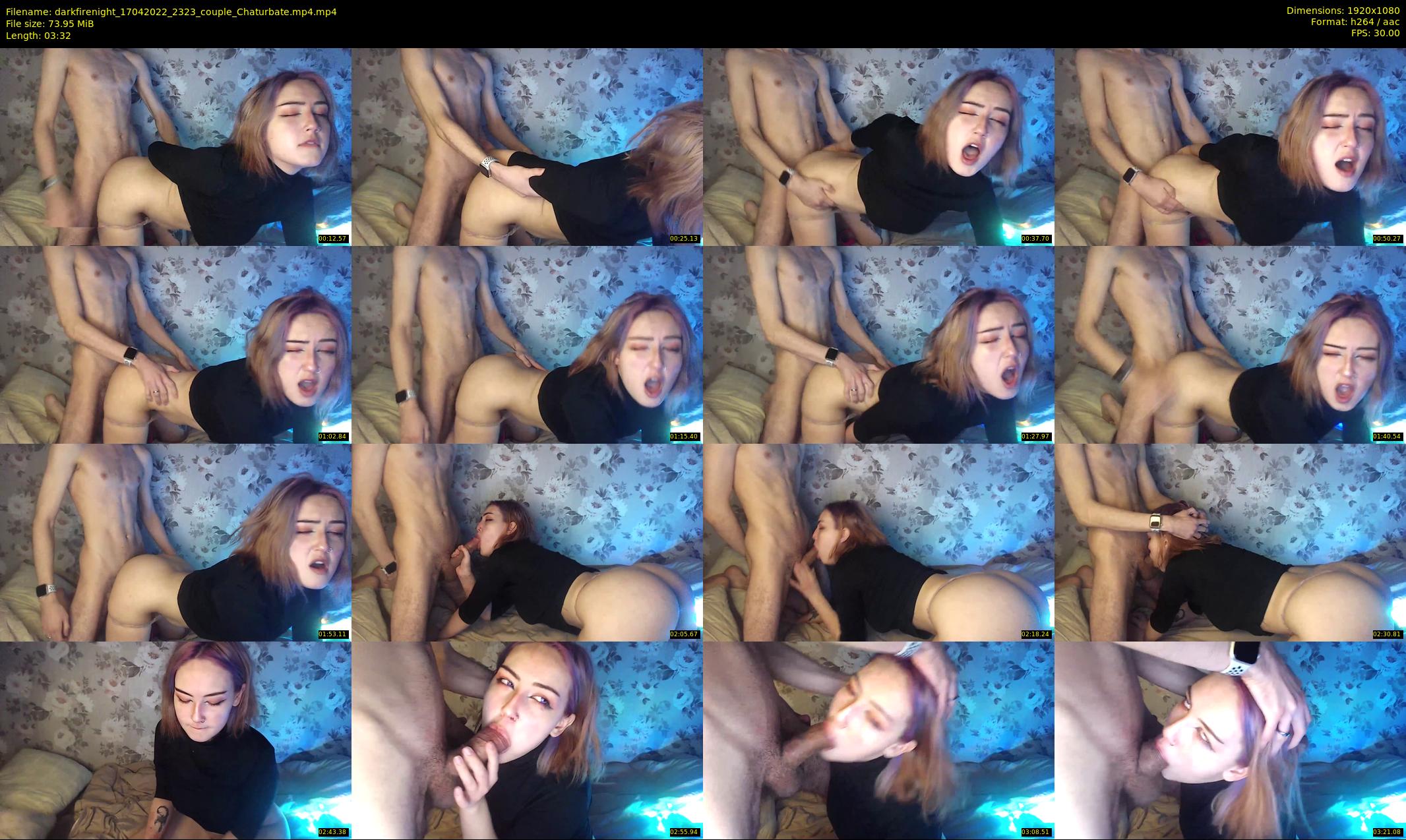 darkfirenight — 4 minute Chaturbate couple cam show recording, 1080p, Apr 17, 2022