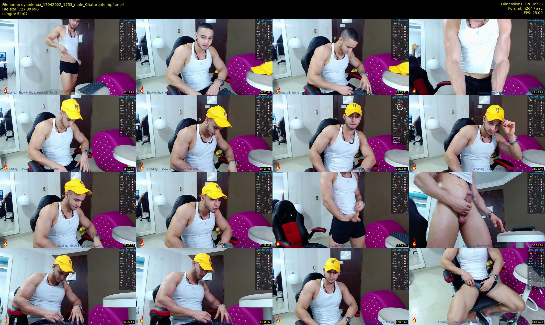 dylanlenox — 55 minute Chaturbate male cam show recording, 720p, Apr 17, 2022