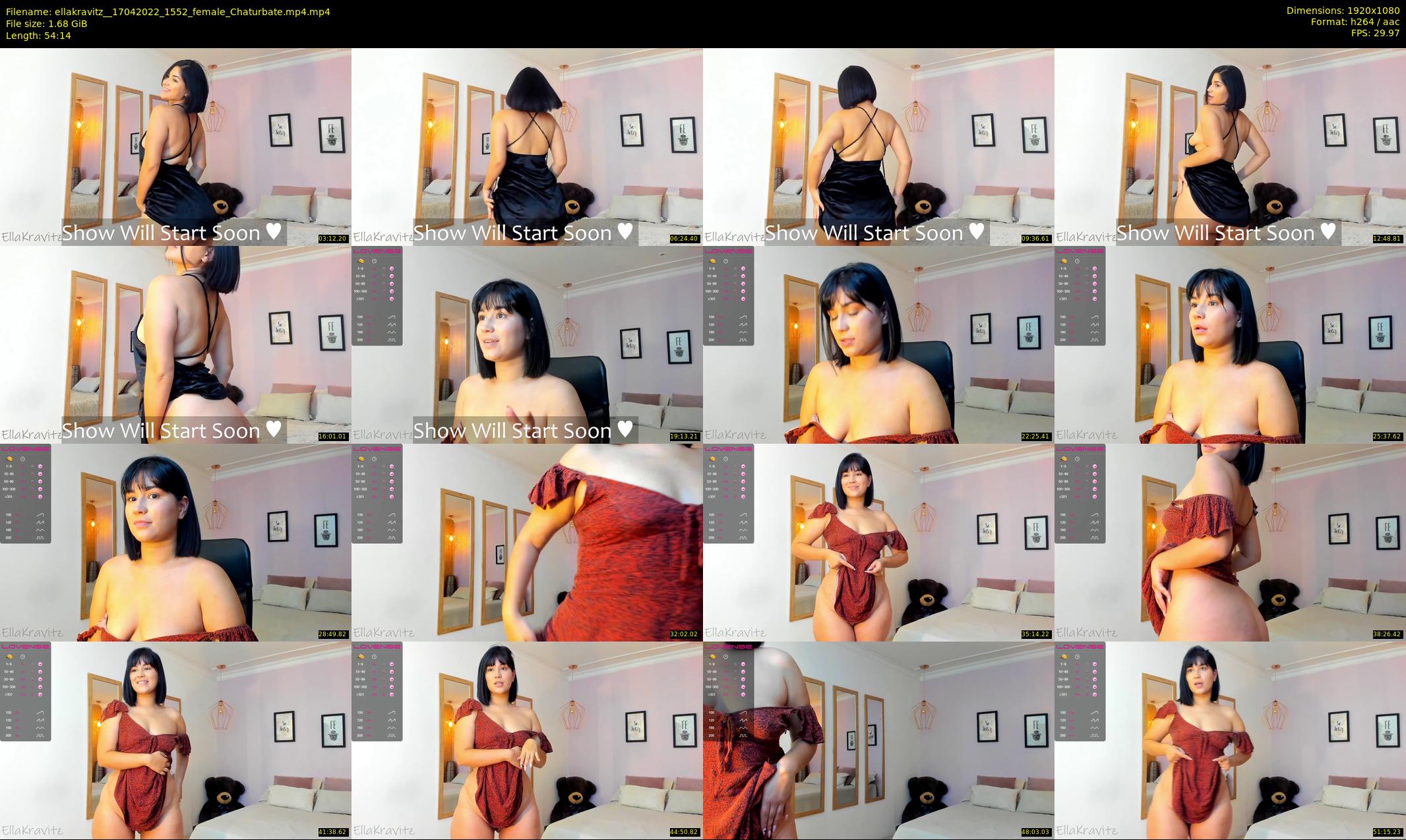 ellakravitz_ — 55 minute Chaturbate female cam show recording, 1080p, Apr 17, 2022