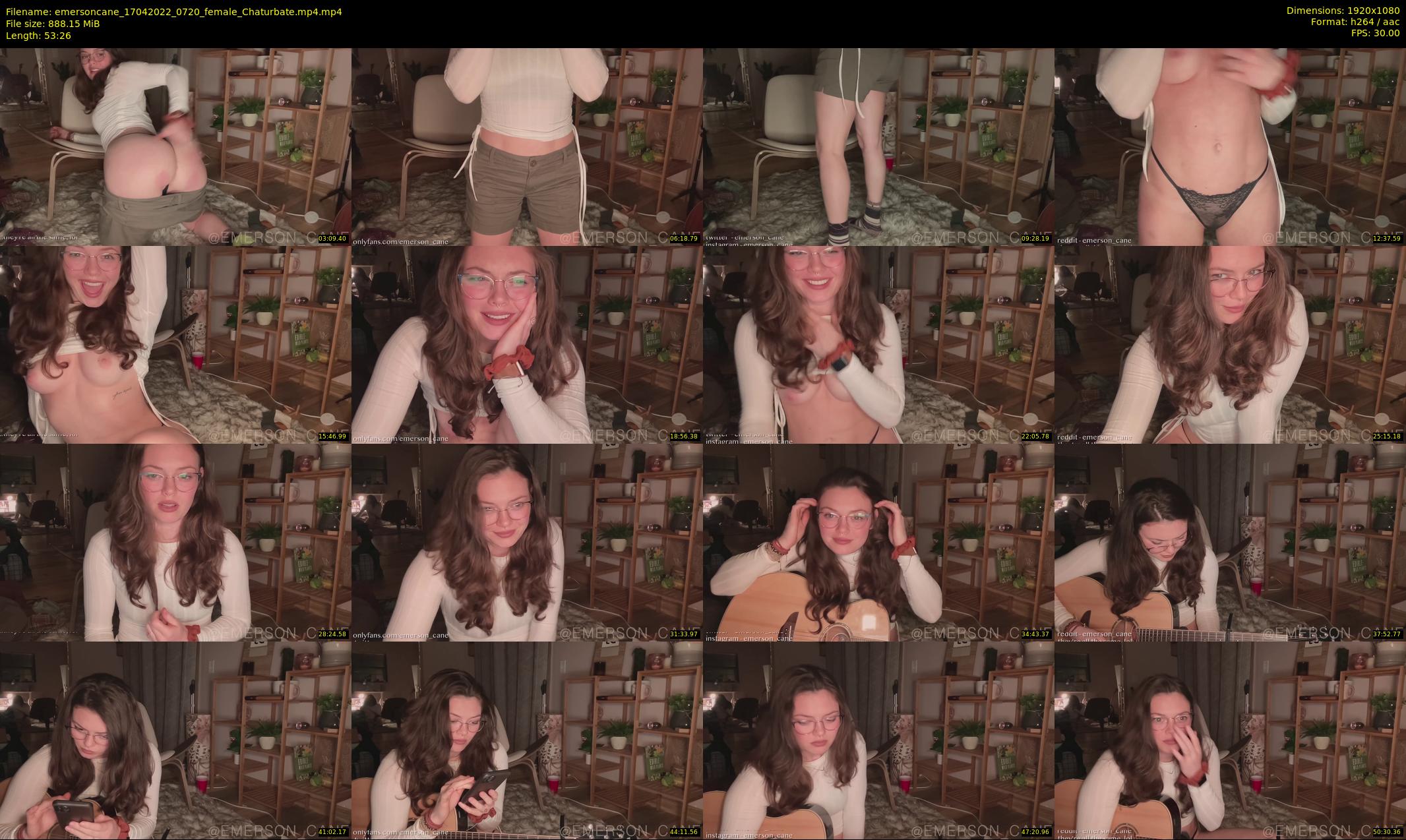 emersoncane — 54 minute Chaturbate female cam show recording, 1080p, Apr 17, 2022