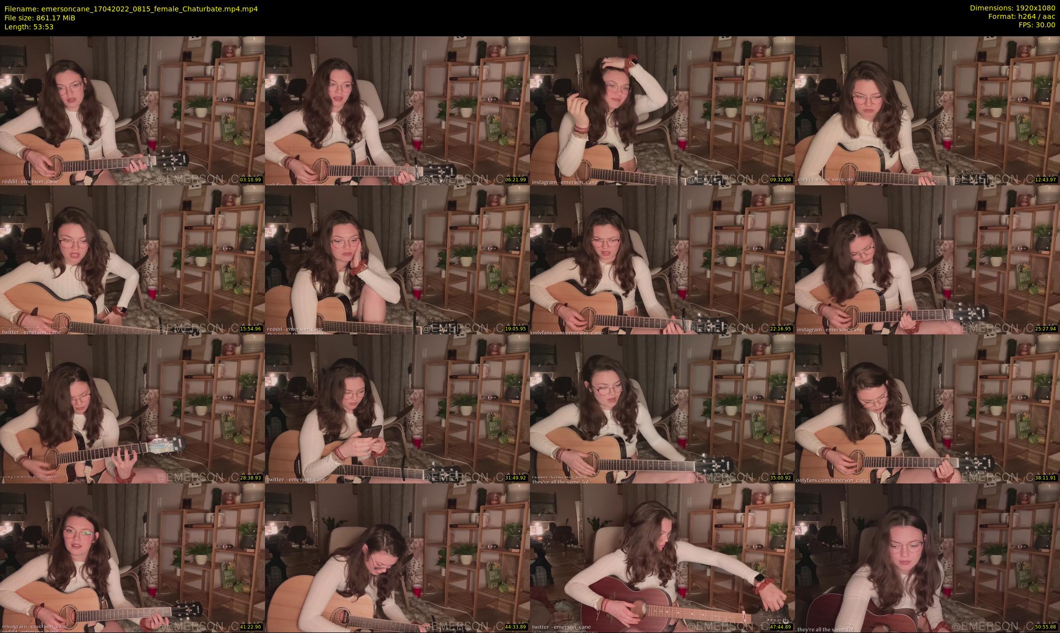 emersoncane — 54 minute Chaturbate female cam show recording, 1080p, Apr 17, 2022