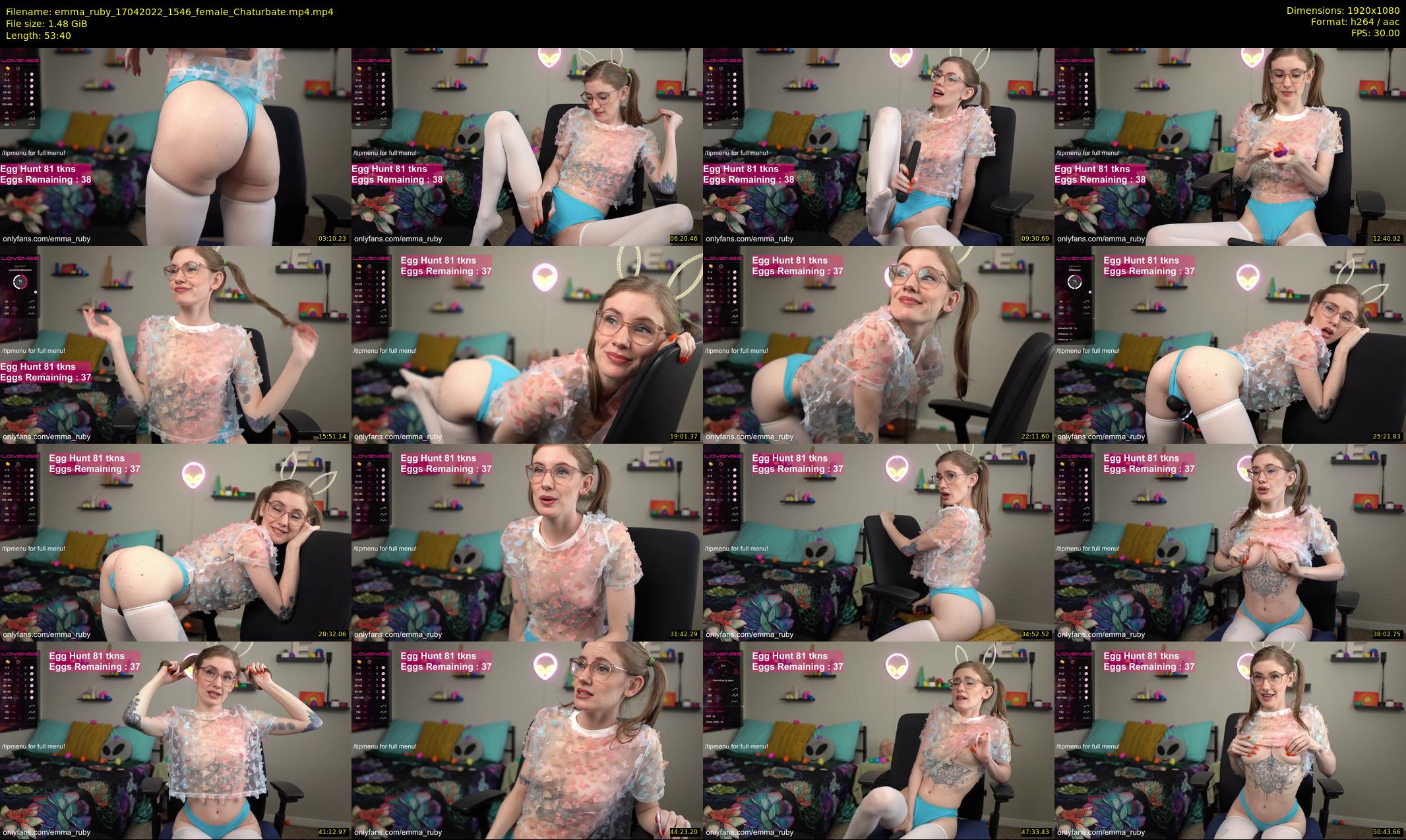 emma_ruby — 54 minute Chaturbate female cam show recording, 1080p, Apr 17, 2022
