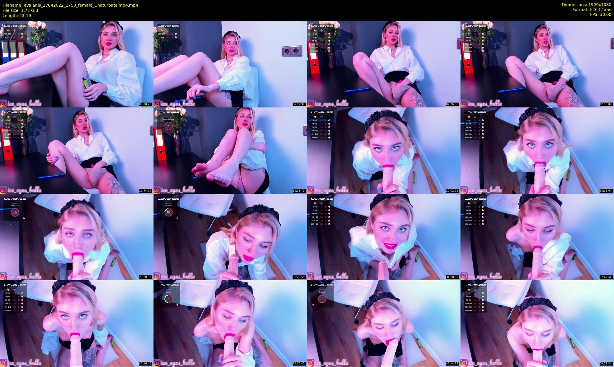 evalanis — 54 minute Chaturbate couple cam show recording, 1080p, Apr 17, 2022