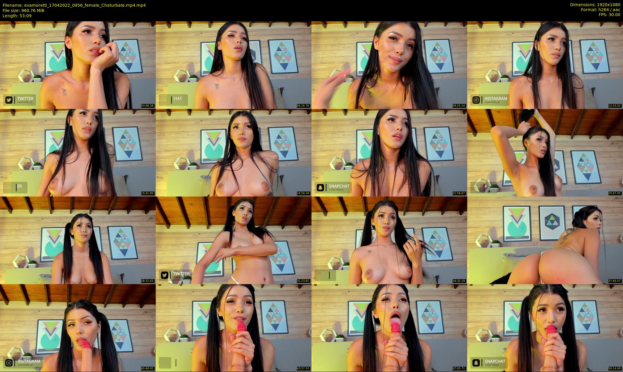 evamoretti — 54 minute Chaturbate female cam show recording, 1080p, Apr 17, 2022