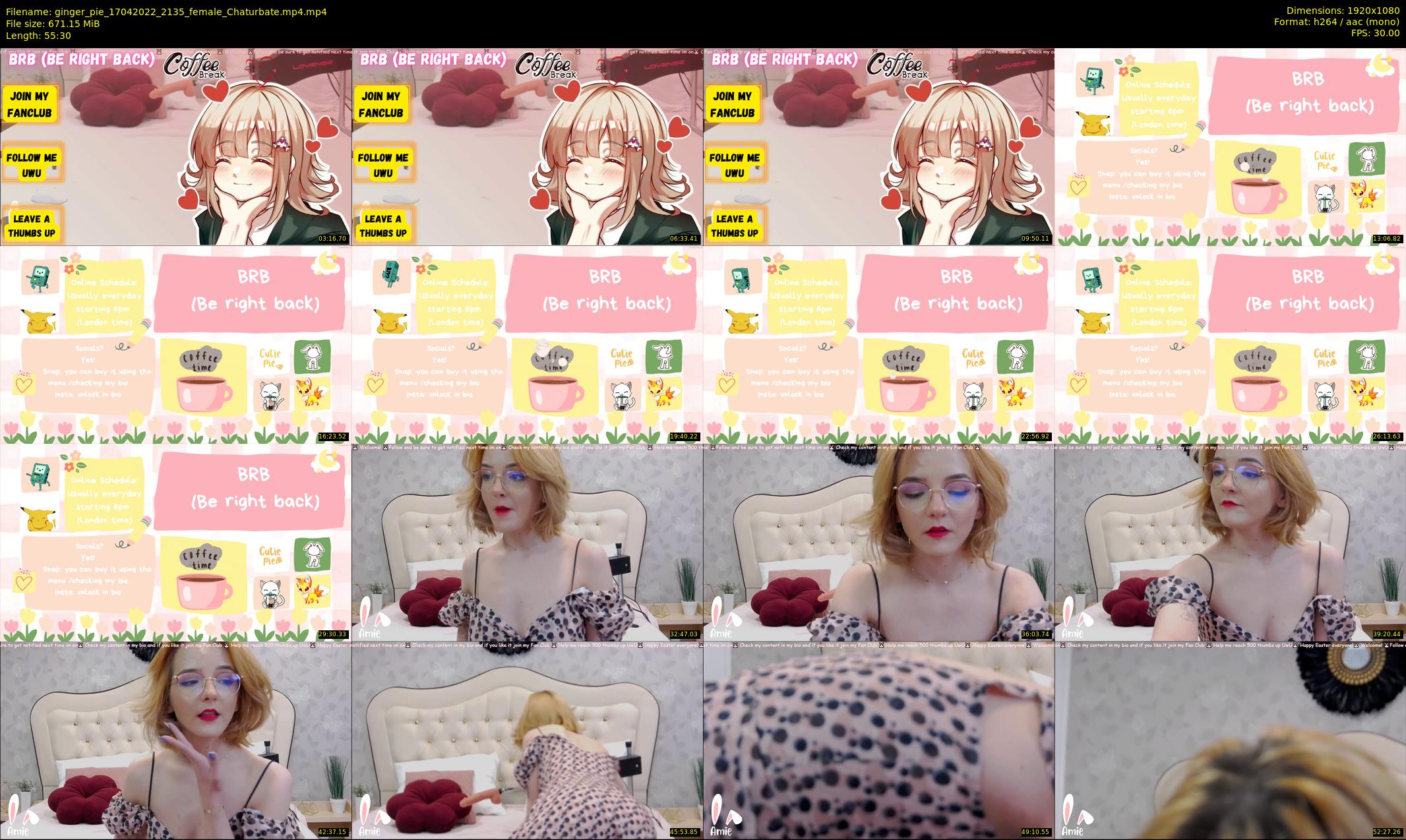 ginger_pie — 56 minute Chaturbate female cam show recording, 1080p, Apr 17, 2022