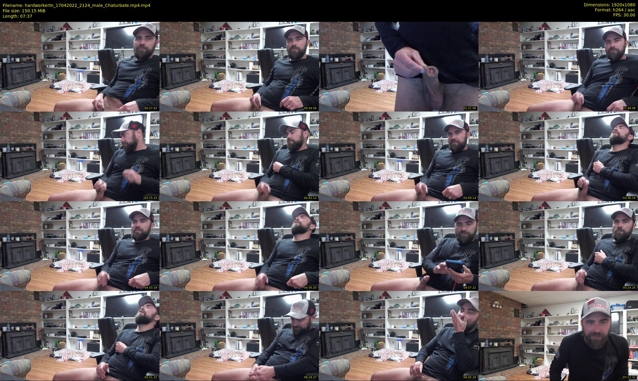 hardworkertn — 8 minute Chaturbate male cam show recording, 1080p, Apr 17, 2022