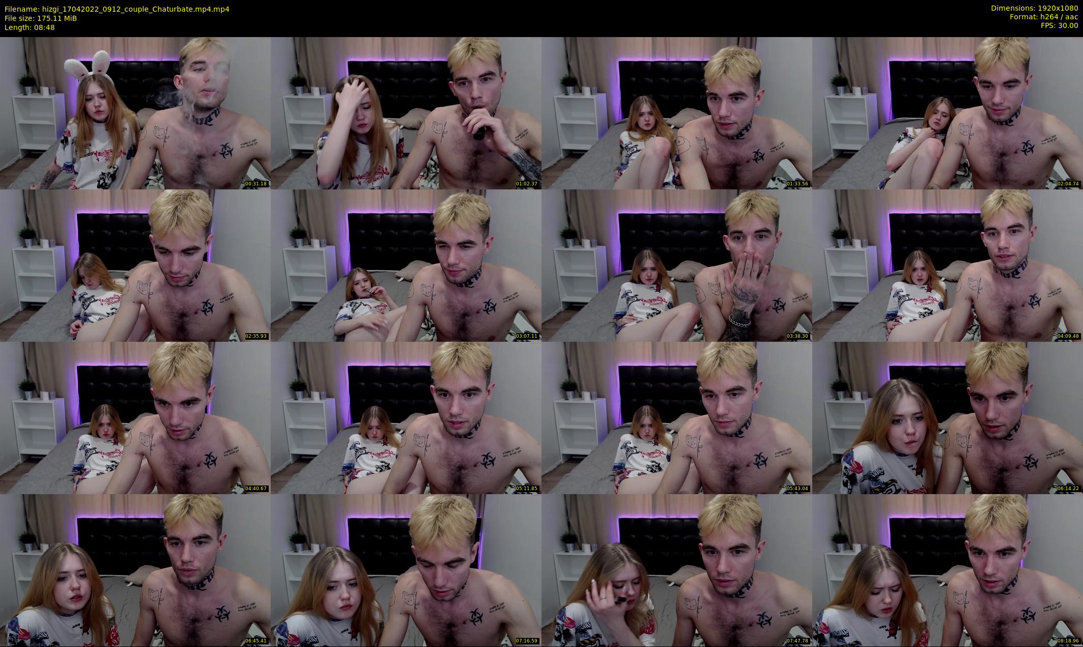 hizgi — 9 minute Chaturbate couple cam show recording, 1080p, Apr 17, 2022