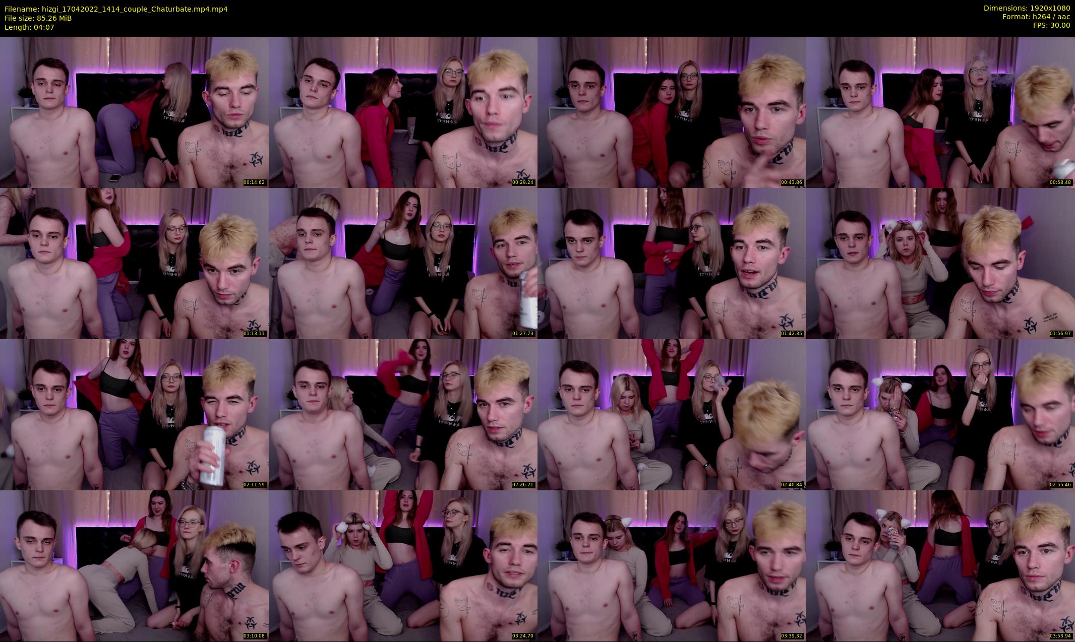 hizgi — 5 minute Chaturbate couple cam show recording, 1080p, Apr 17, 2022