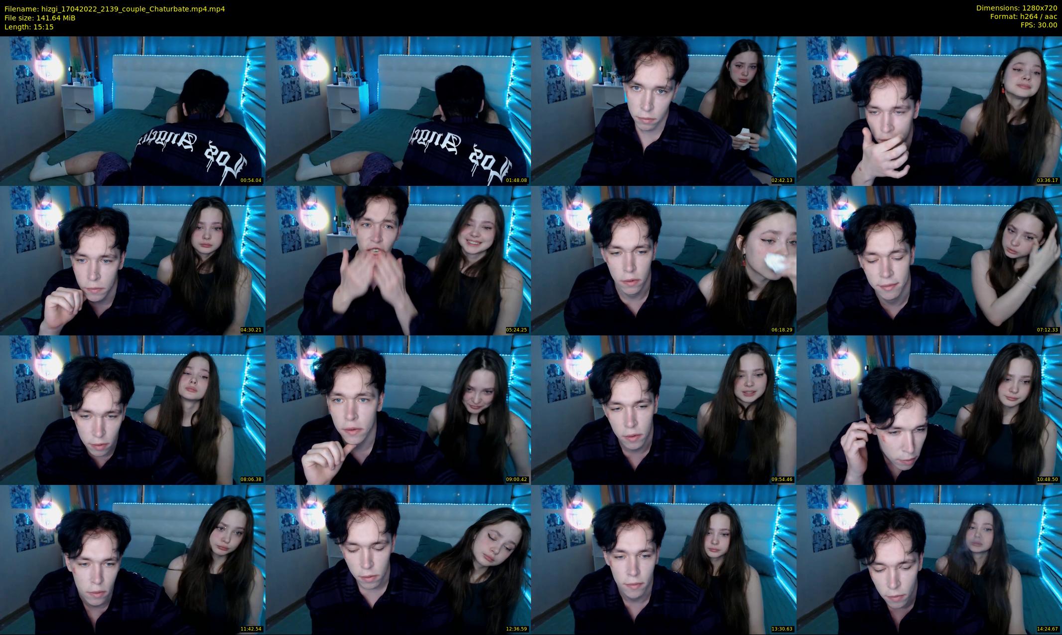 hizgi — 16 minute Chaturbate couple cam show recording, 720p, Apr 17, 2022