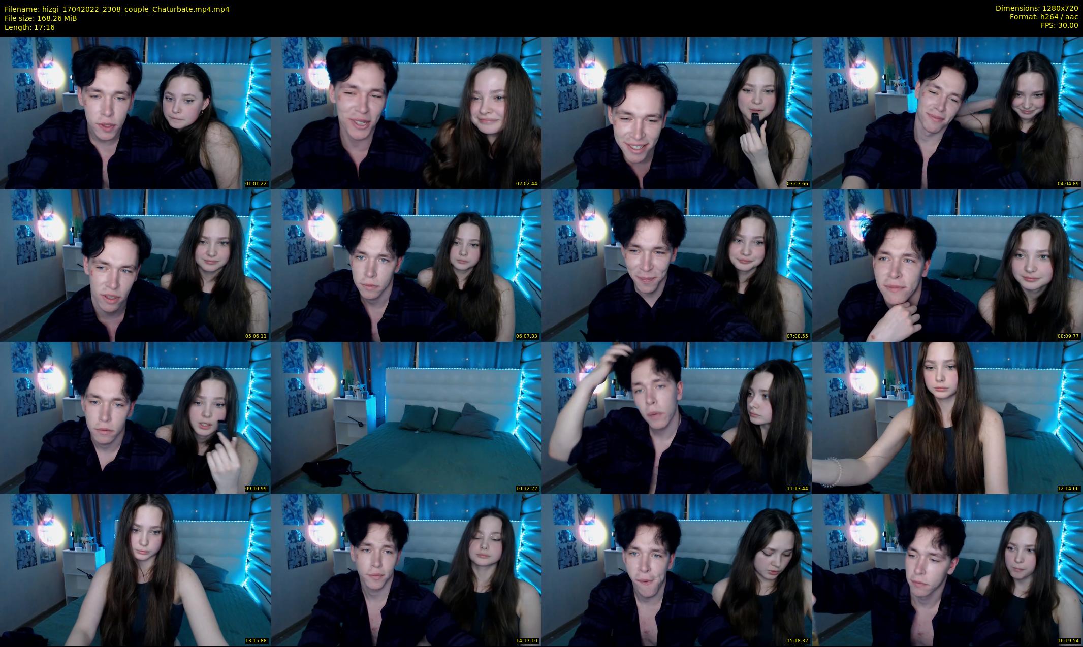 hizgi — 18 minute Chaturbate couple cam show recording, 720p, Apr 17, 2022