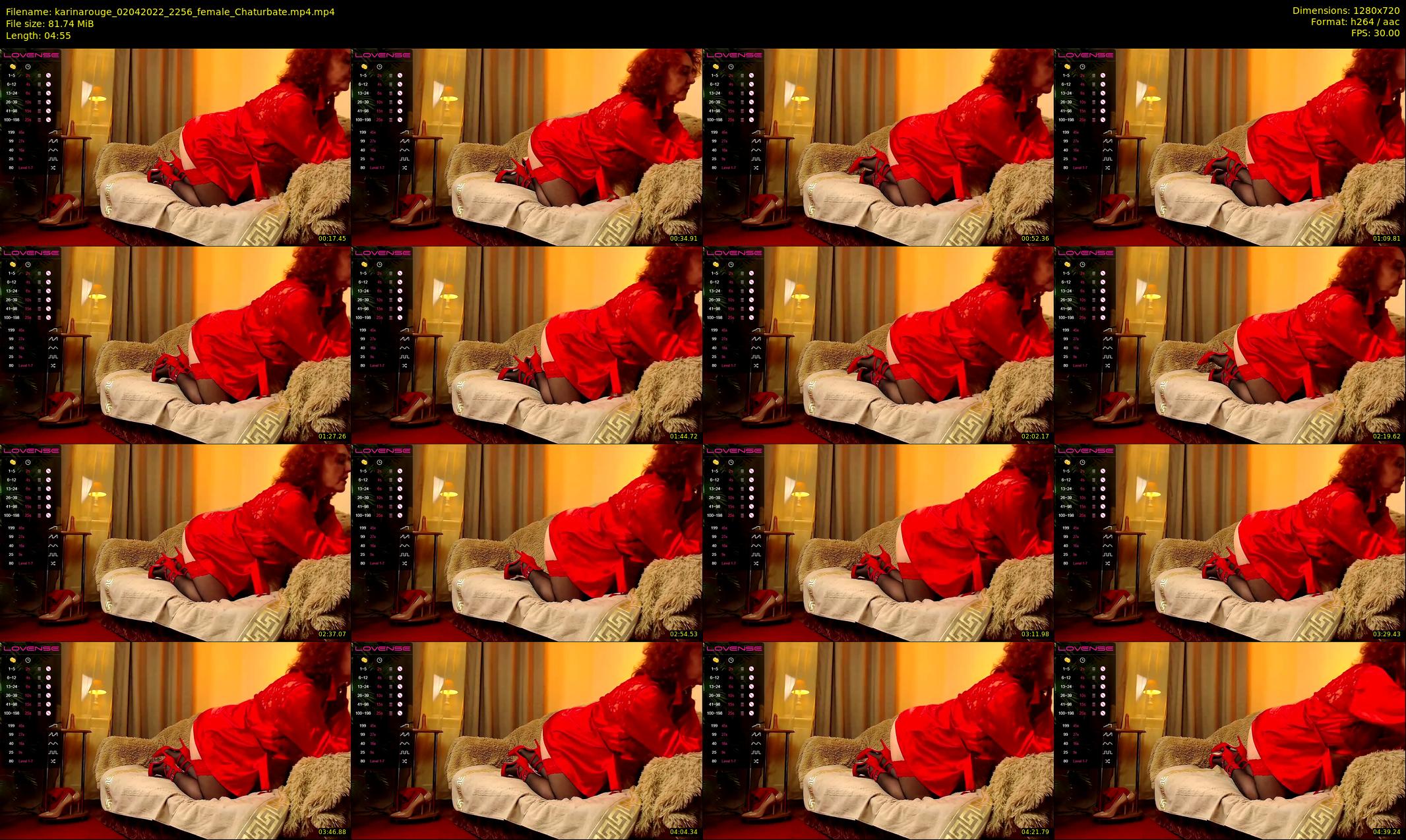 karinarouge — 5 minute Chaturbate female cam show recording, 720p, Apr 2, 2022
