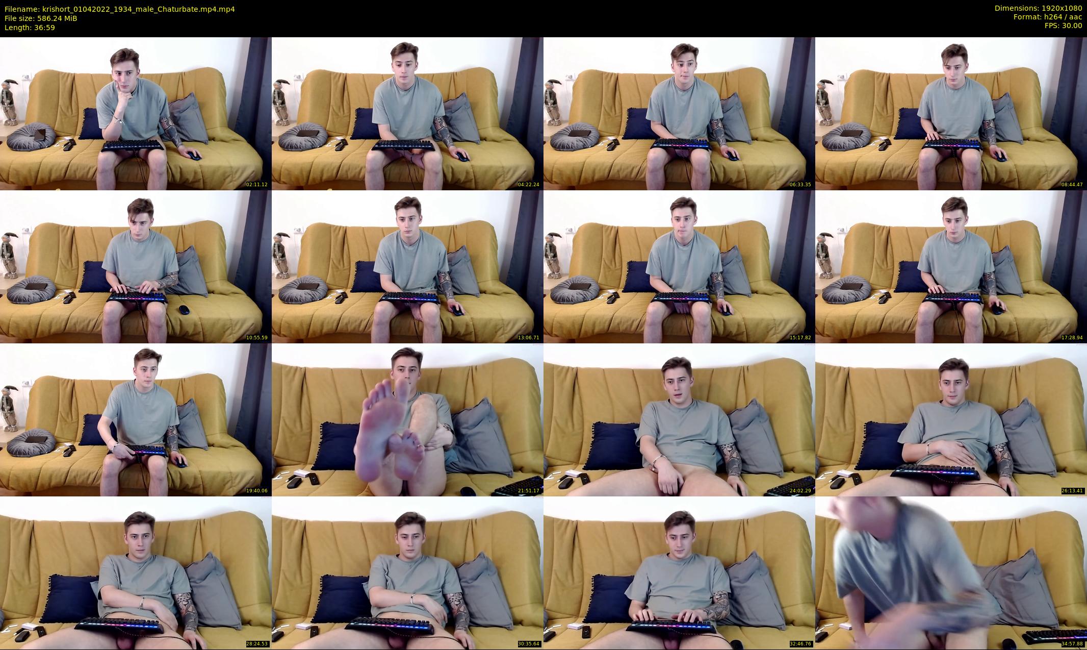 krishort — 37 minute Chaturbate male cam show recording, 1080p, Apr 1, 2022