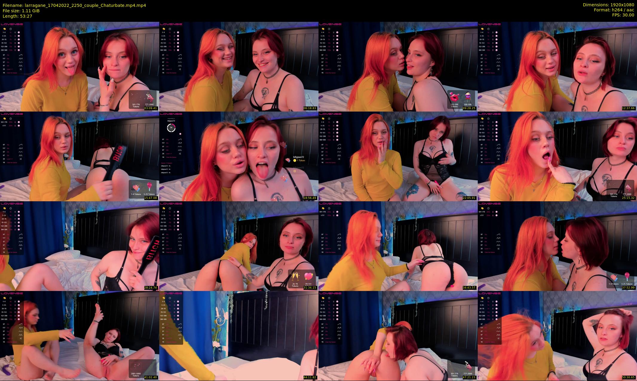 larragane — 54 minute Chaturbate couple cam show recording, 1080p, Apr 17, 2022