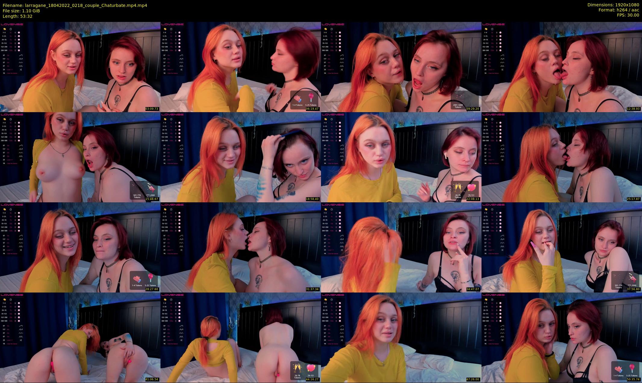 larragane — 54 minute Chaturbate couple cam show recording, 1080p, Apr 18, 2022