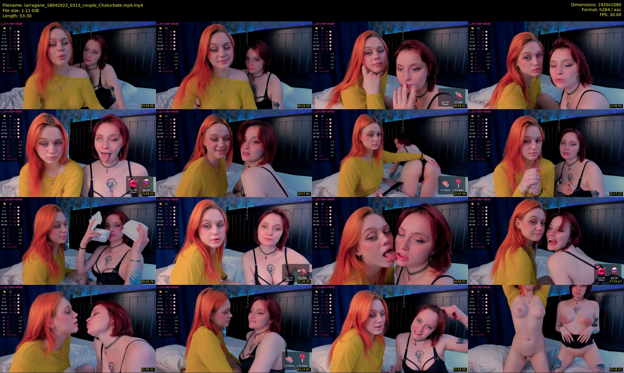 larragane — 54 minute Chaturbate couple cam show recording, 1080p, Apr 18, 2022