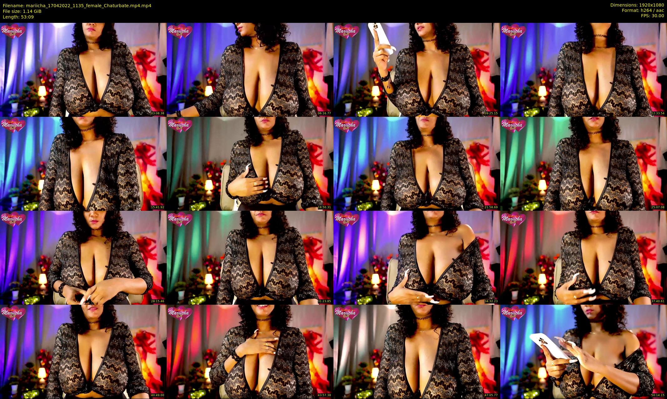 mariicha — 54 minute Chaturbate female cam show recording, 1080p, Apr 17, 2022
