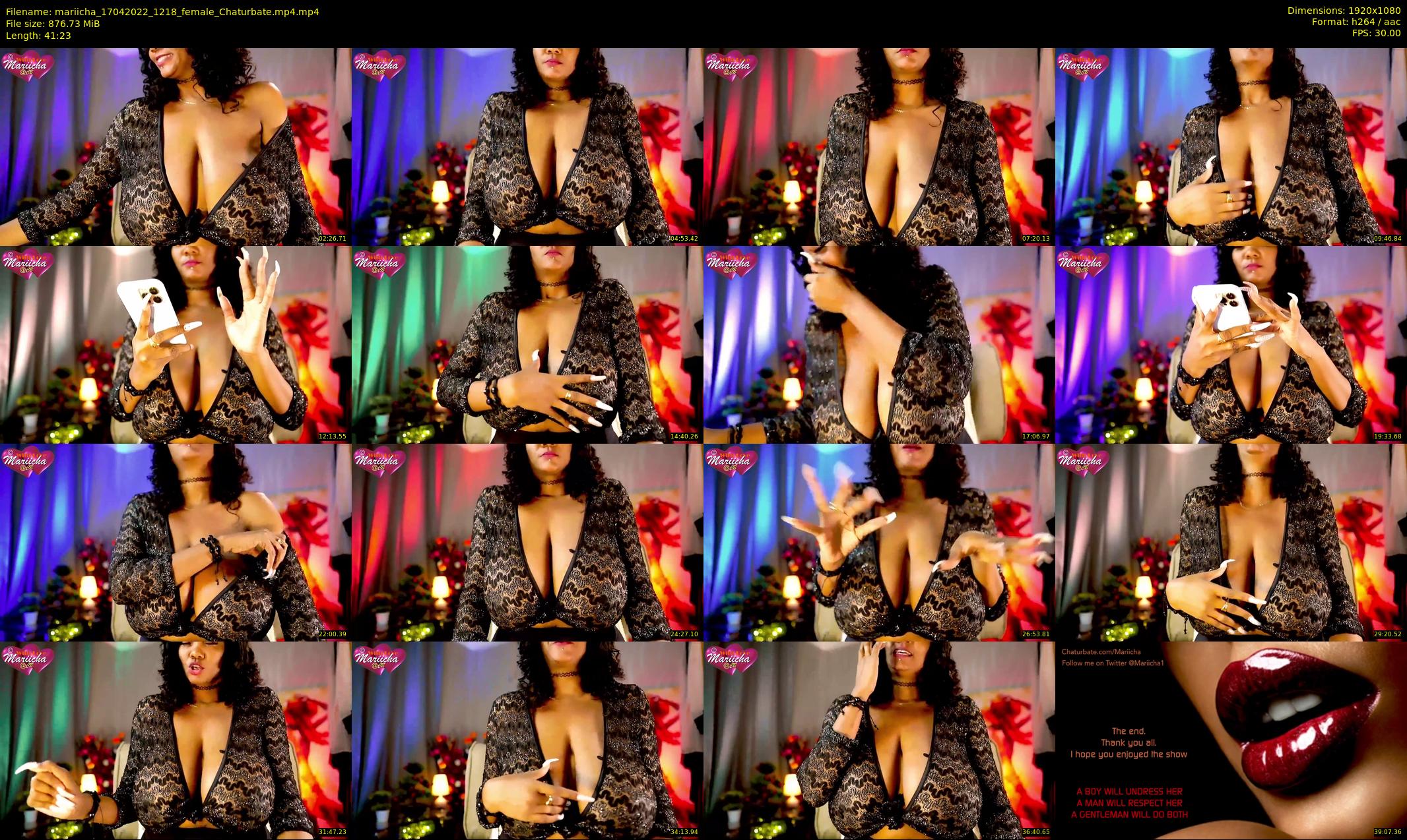 mariicha — 42 minute Chaturbate female cam show recording, 1080p, Apr 17, 2022