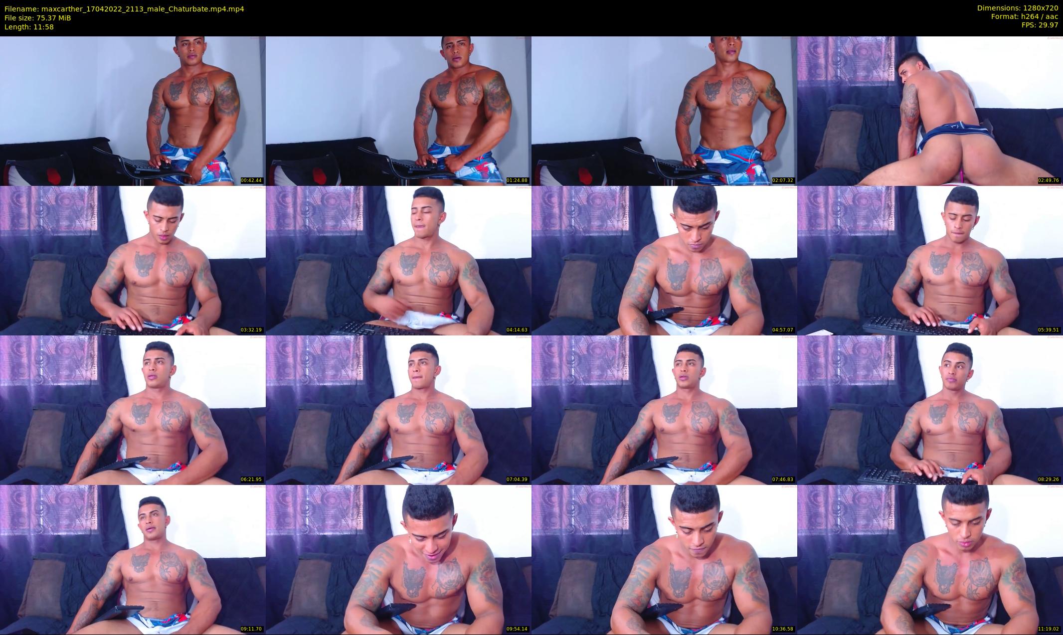 maxcarther — 12 minute Chaturbate male cam show recording, 720p, Apr 17, 2022