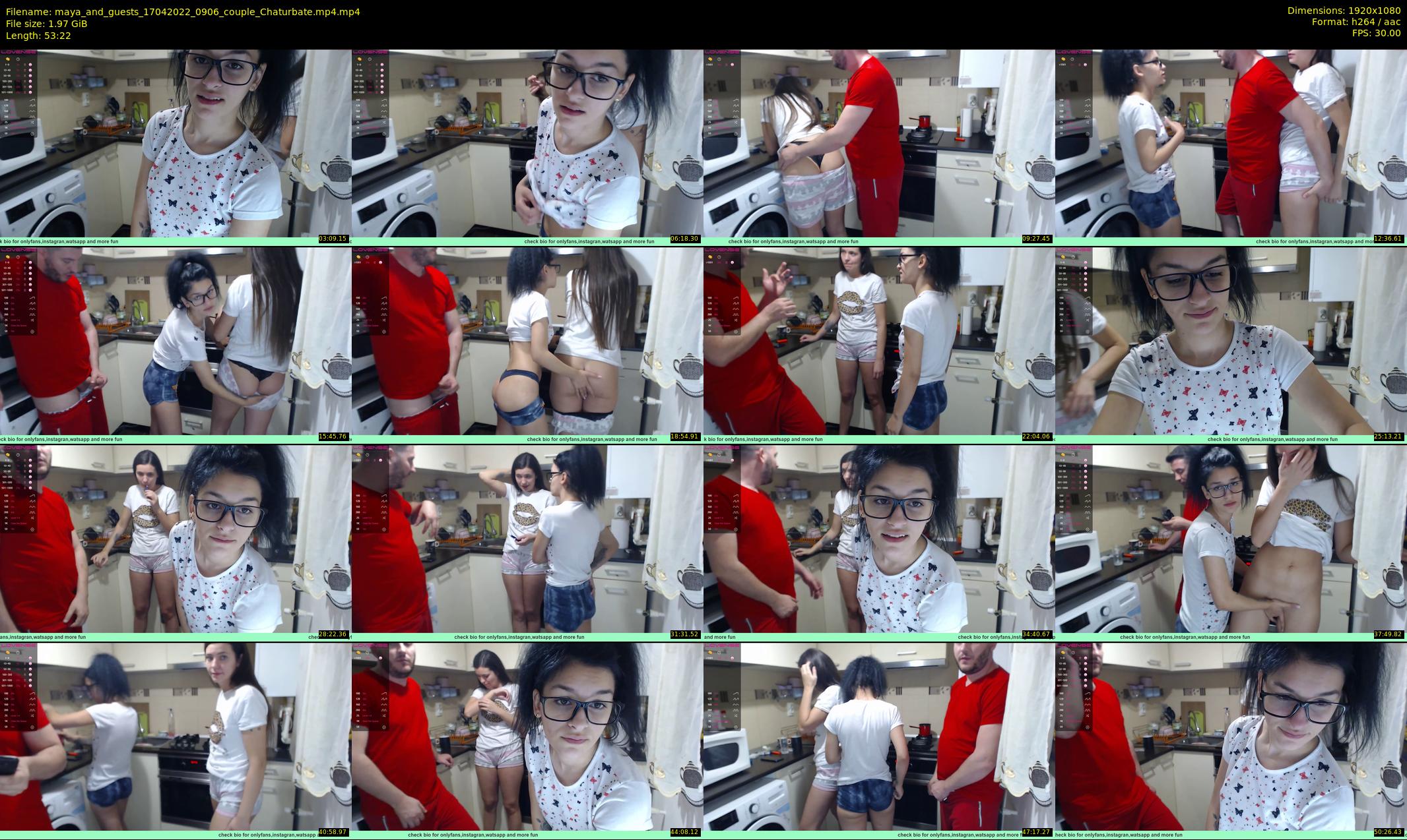maya_and_guests — 54 minute Chaturbate couple cam show recording, 1080p, Apr 17, 2022