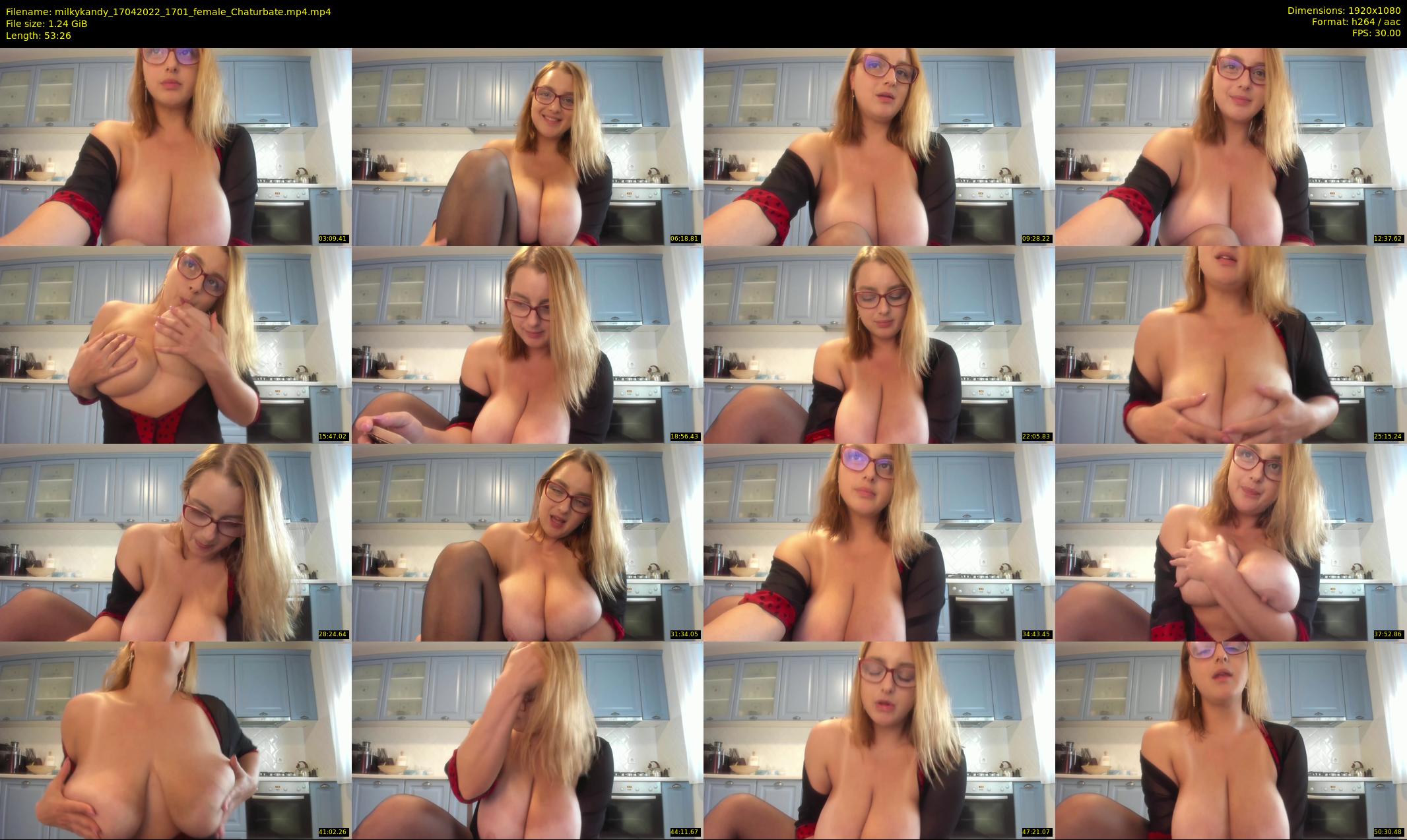 milkykandy — 54 minute Chaturbate female cam show recording, 1080p, Apr 17, 2022