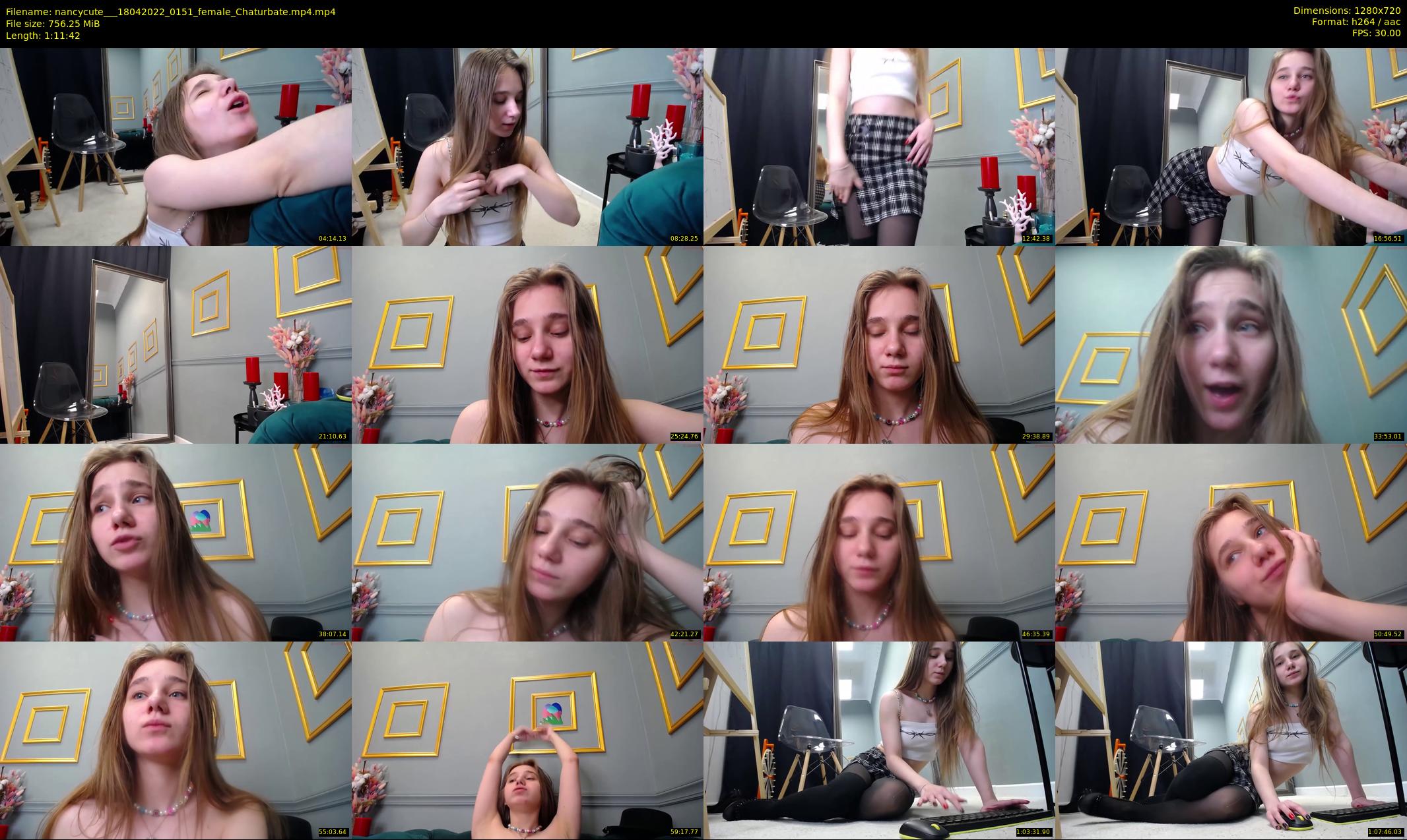 nancycute__ — 72 minute Chaturbate female cam show recording, 720p, Apr 18, 2022