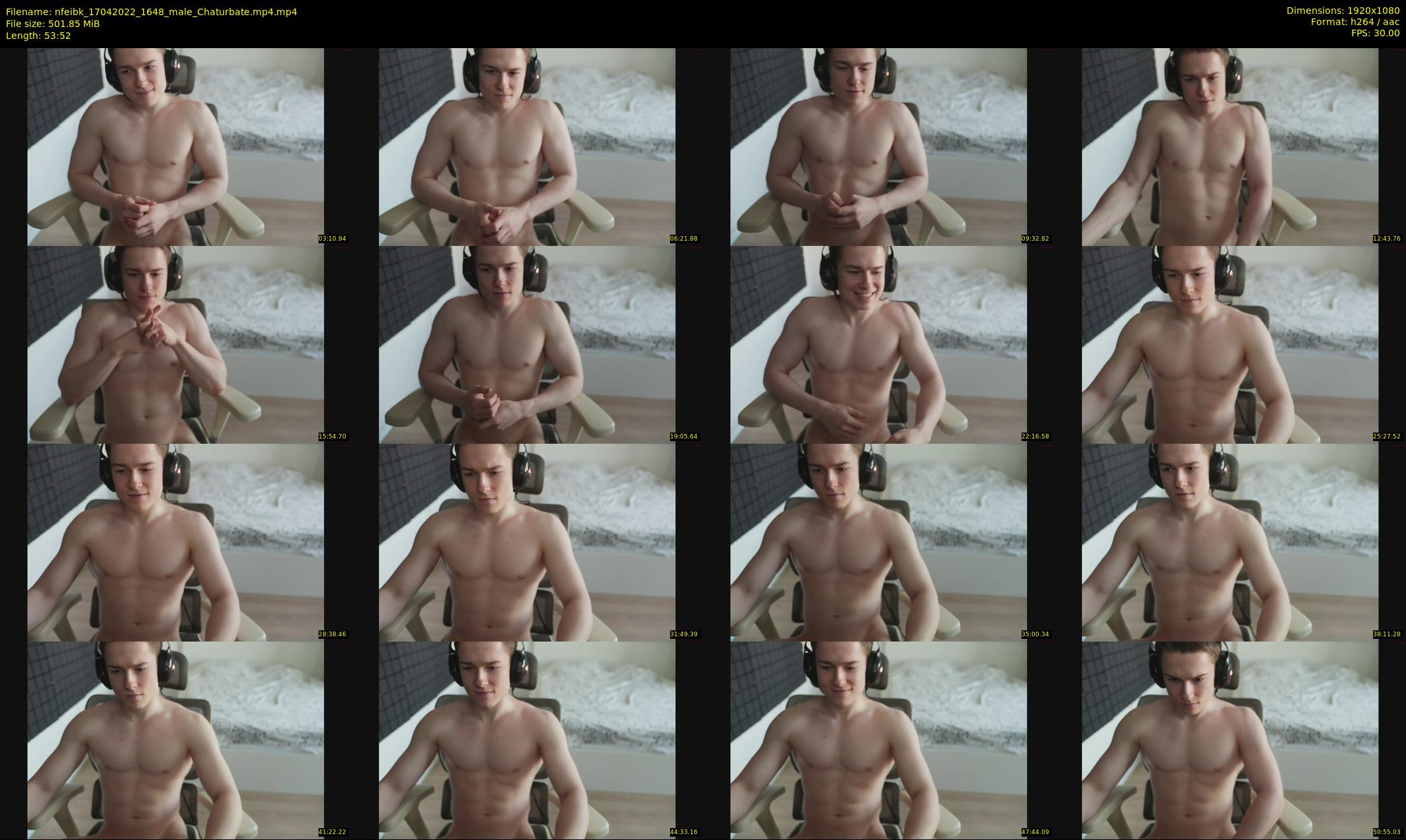nfeibk — 54 minute Chaturbate male cam show recording, 1080p, Apr 17, 2022