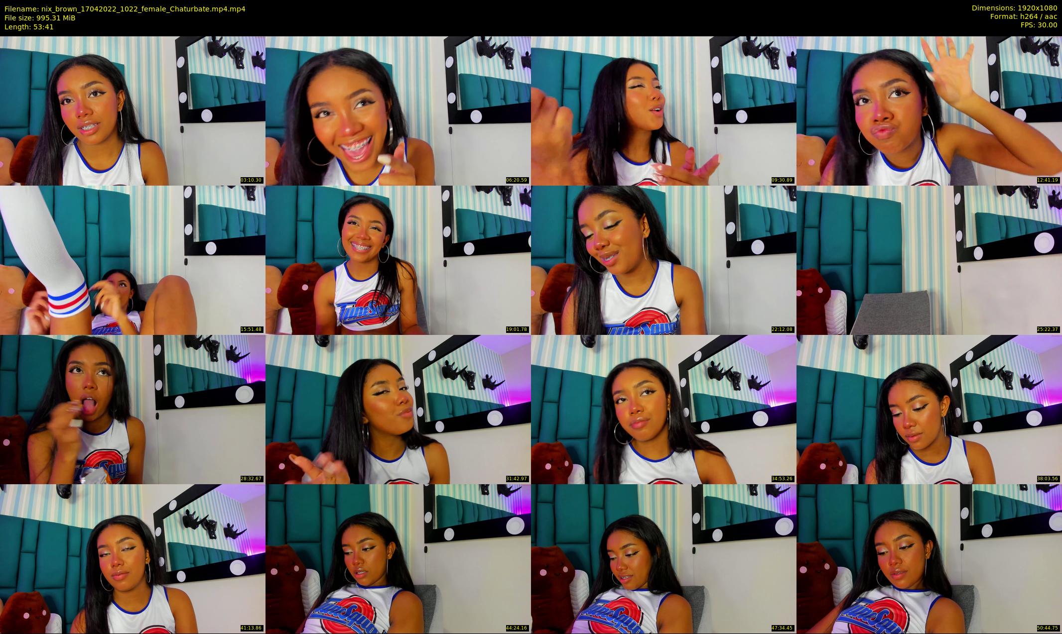 nix_brown — 54 minute Chaturbate female cam show recording, 1080p, Apr 17, 2022