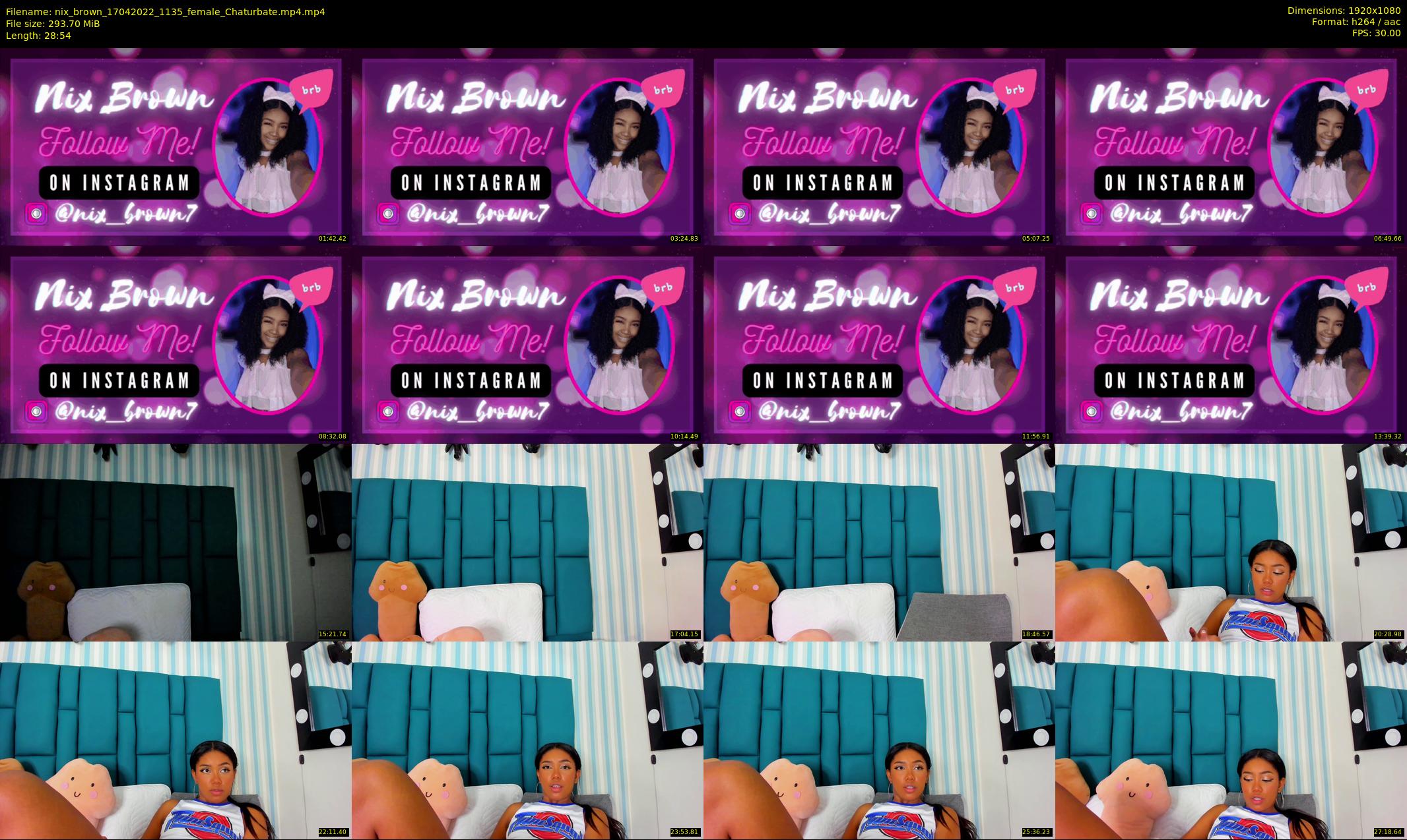 nix_brown — 29 minute Chaturbate female cam show recording, 1080p, Apr 17, 2022
