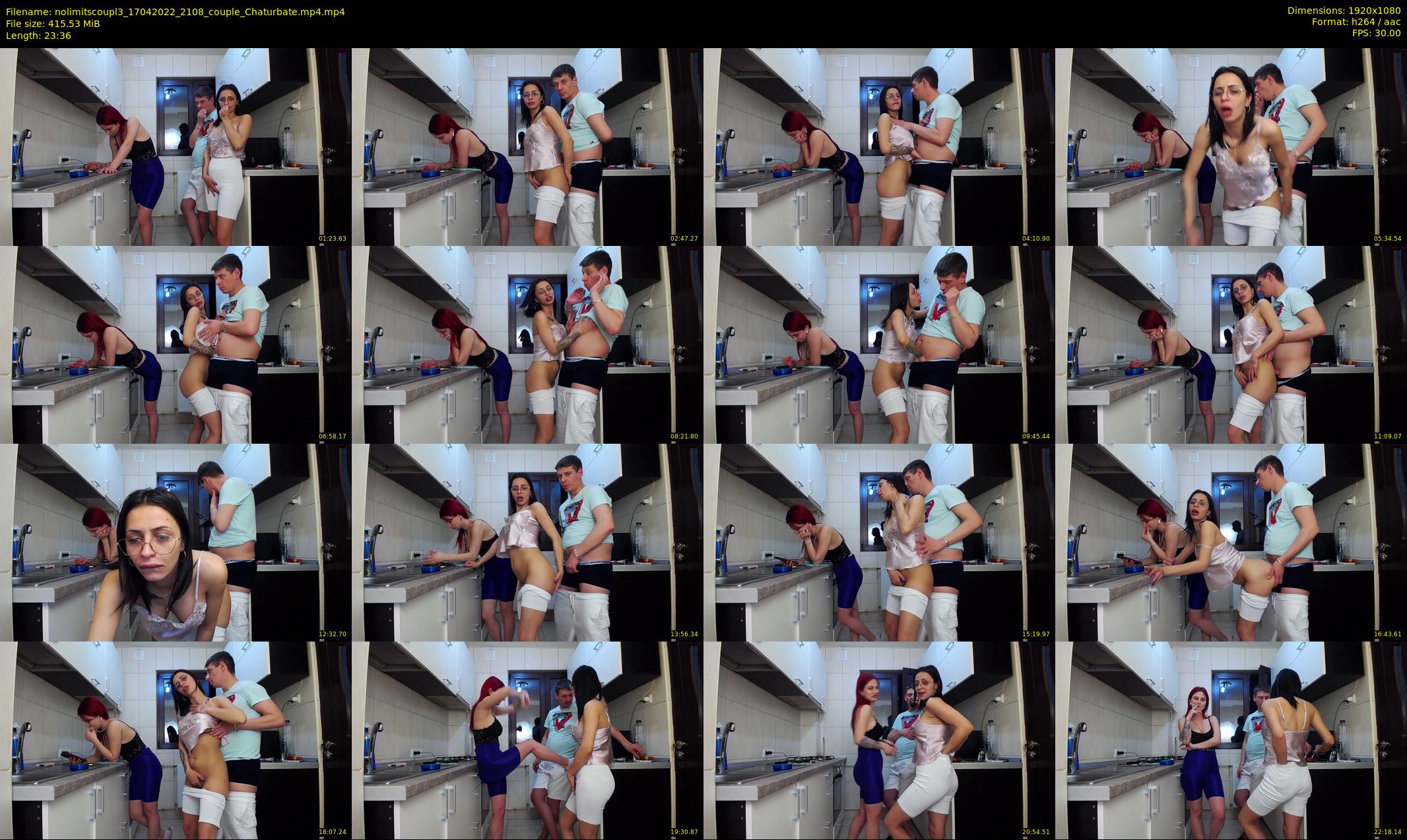 nolimitscoupl3 — 24 minute Chaturbate couple cam show recording, 1080p, Apr 17, 2022