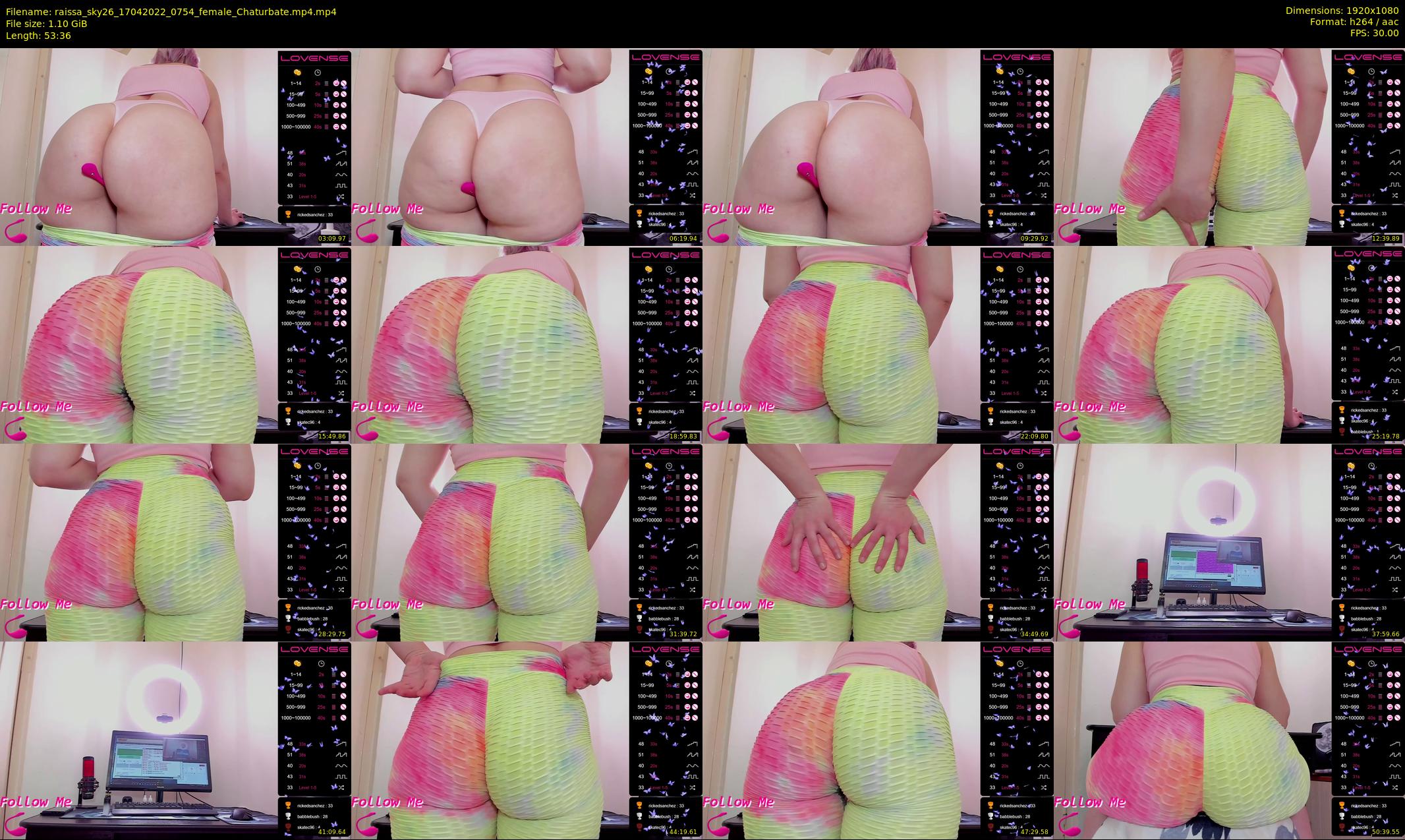 raissa_sky26 — 54 minute Chaturbate female cam show recording, 1080p, Apr 17, 2022