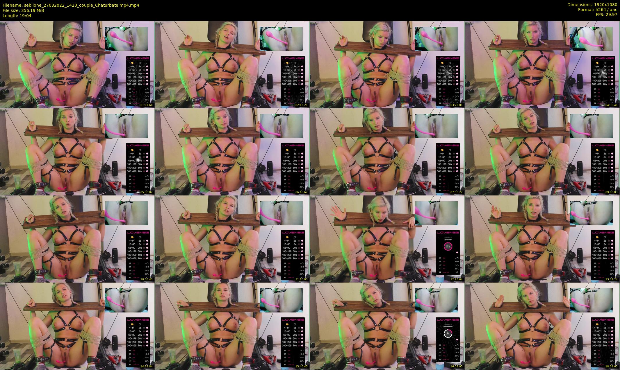 sebilone — 20 minute Chaturbate couple cam show recording, 1080p, Mar 27, 2022