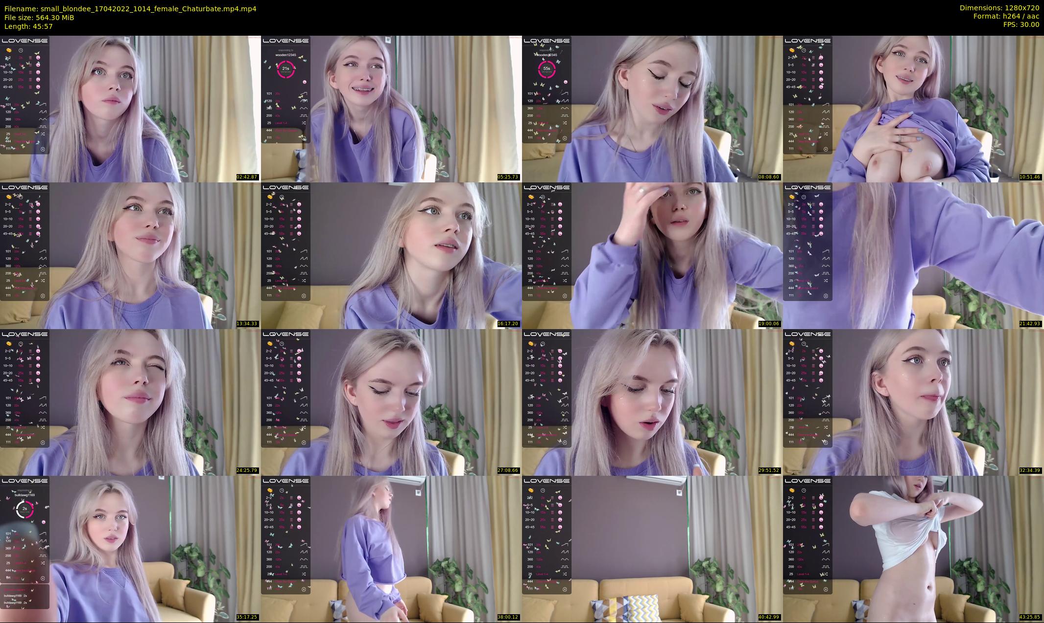 small_blondee — 46 minute Chaturbate female cam show recording, 720p, Apr 17, 2022