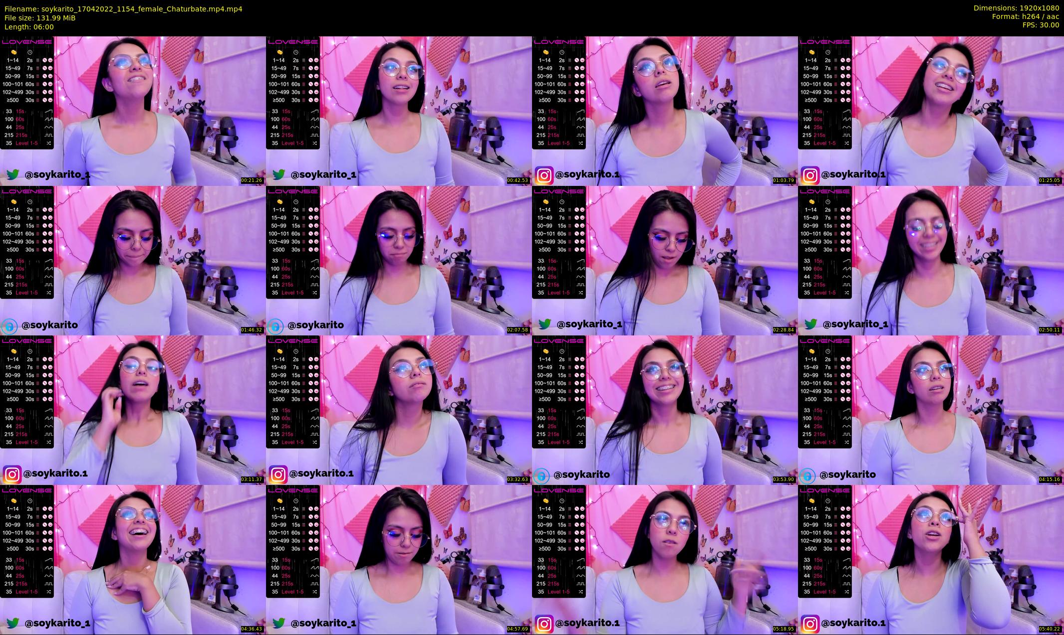 soykarito — 6 minute Chaturbate female cam show recording, 1080p, Apr 17, 2022