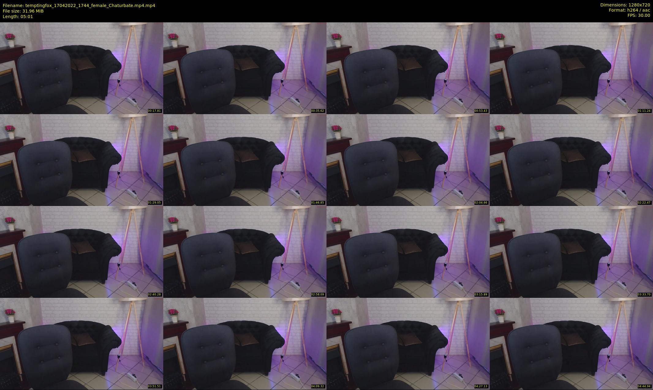temptingfox — 6 minute Chaturbate female cam show recording, 720p, Apr 17, 2022